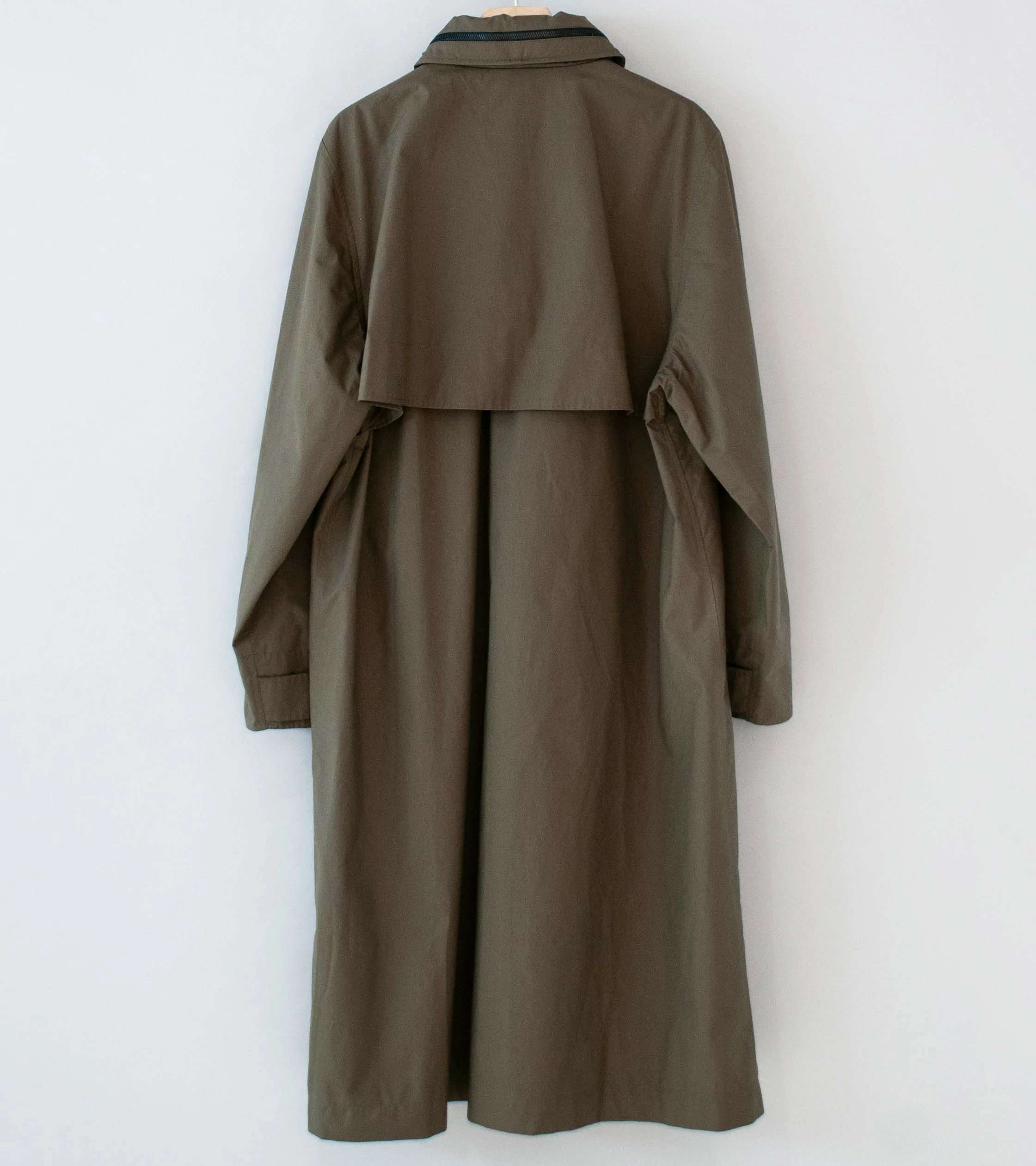 Margaret Howell 'Lightweight Mac' (Khaki Ventile Dry Cotton Poplin) - Image 9