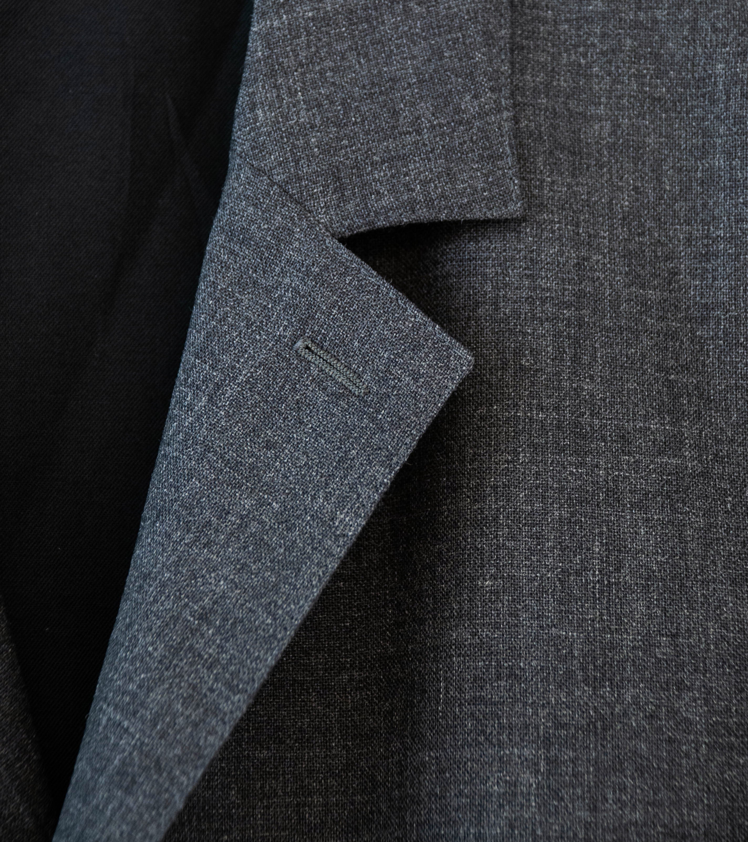 Margaret Howell 'Patch Pocket Blazer' (Charcoal Crisp Wool Plainweave) - Image 3