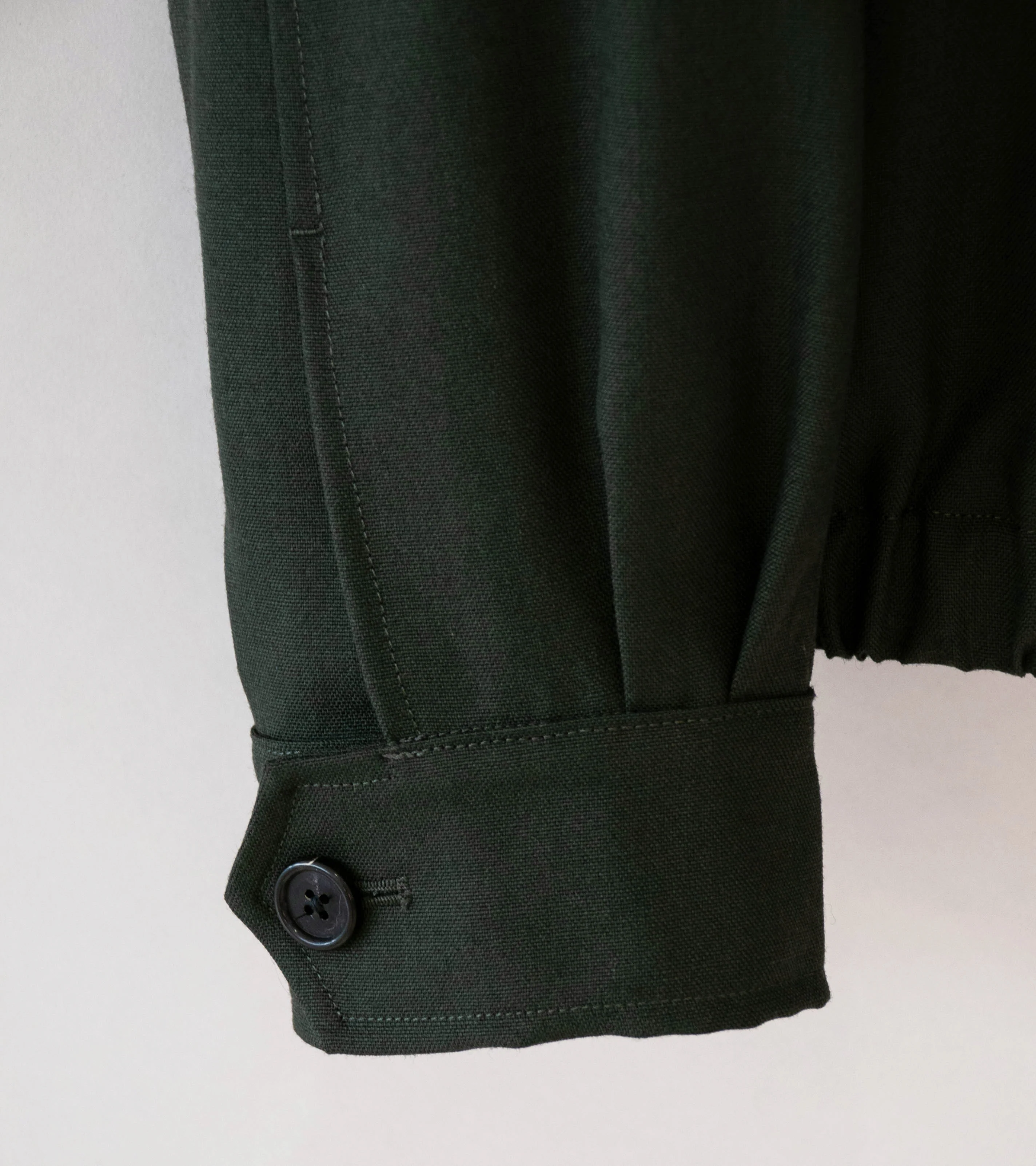 Margaret Howell 'Zip Through Bomber Jacket' (Pewter Double Twisted Wool) - Image 5