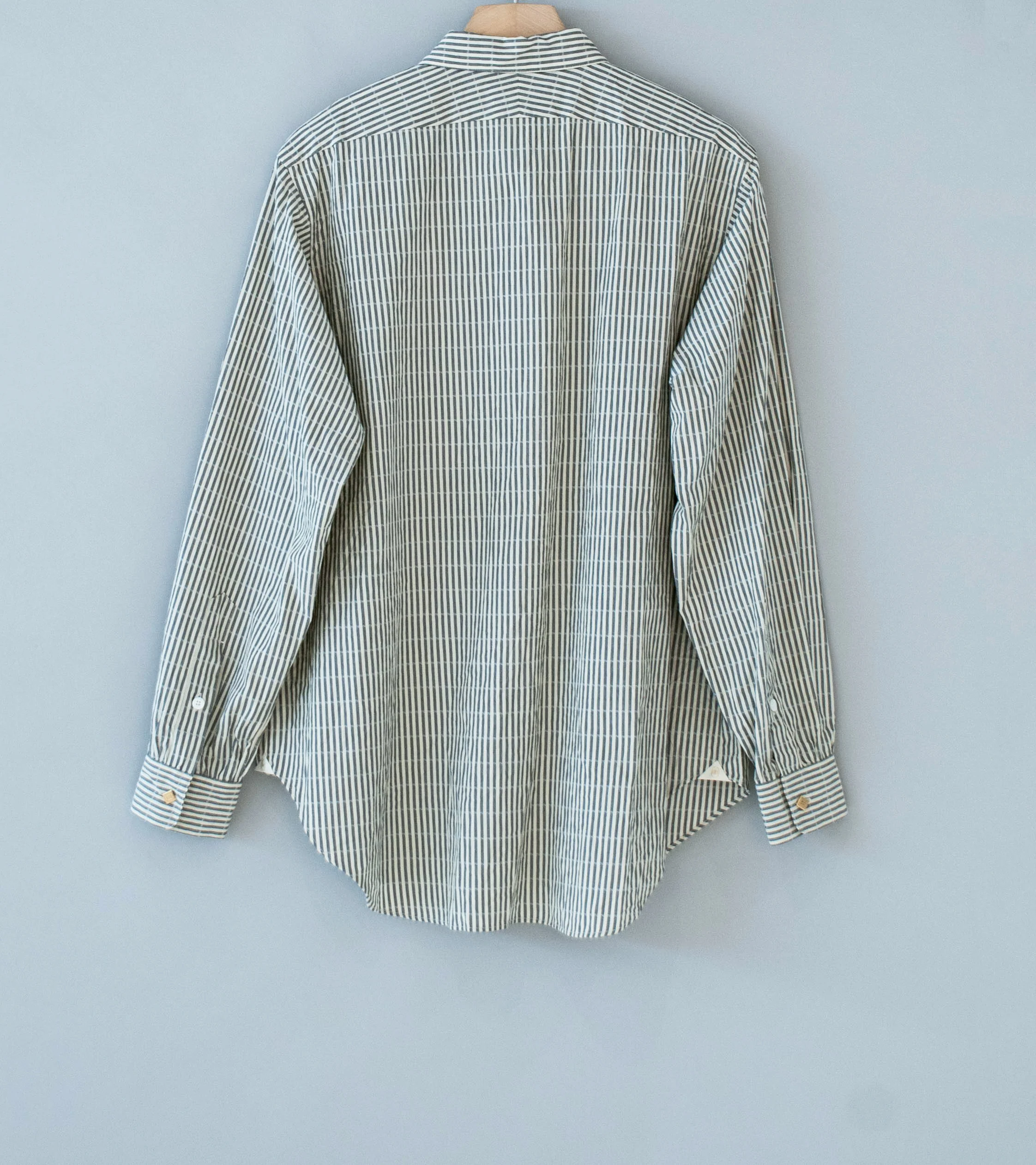 Niceness 'CLEMENT Dobby Stripe Regular Collar Dress Shirt' (Gray) - Image 6
