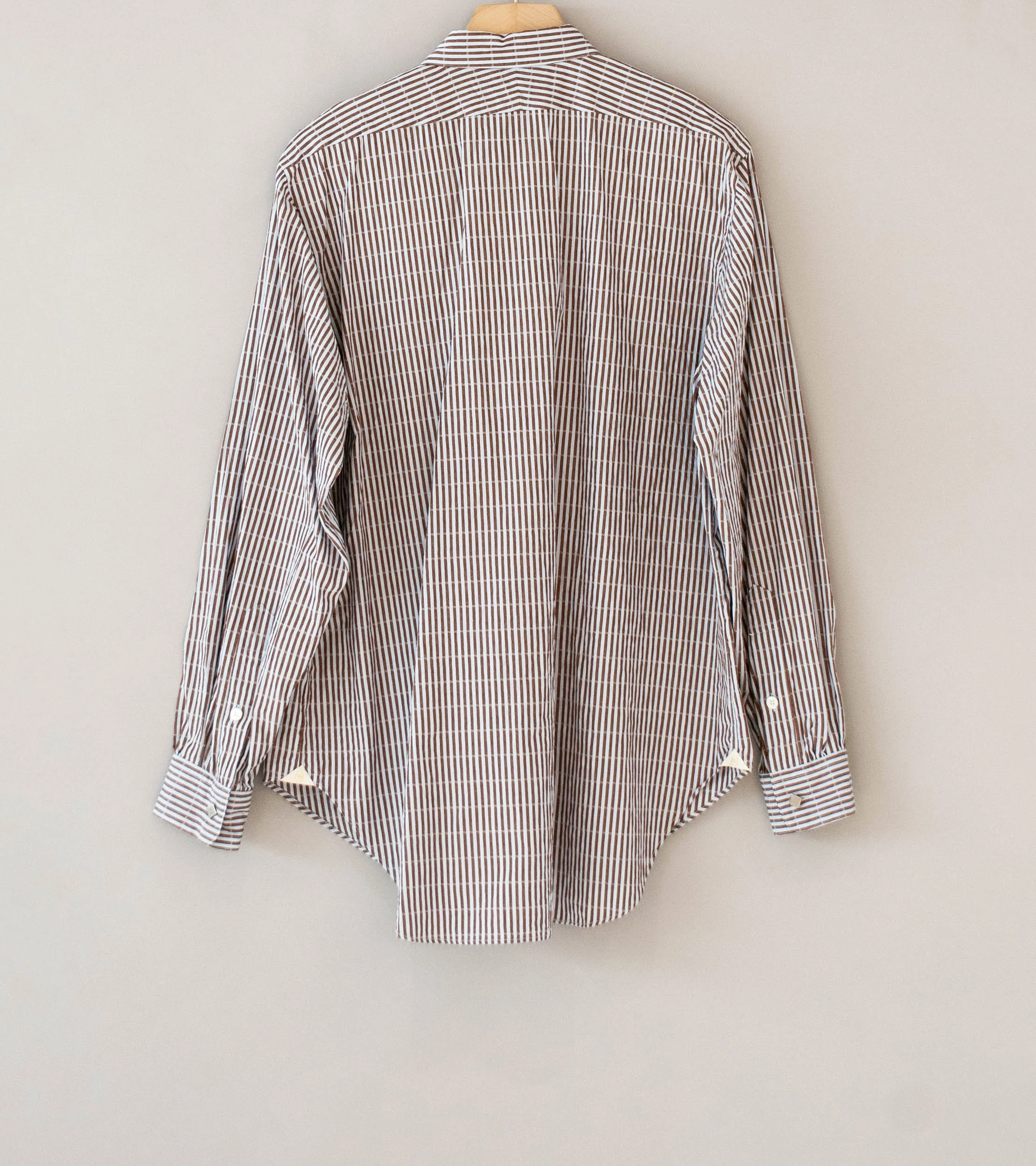 Niceness 'CLEMENT Dobby Stripe Regular Collar Dress Shirt' (Blue) - Image 6