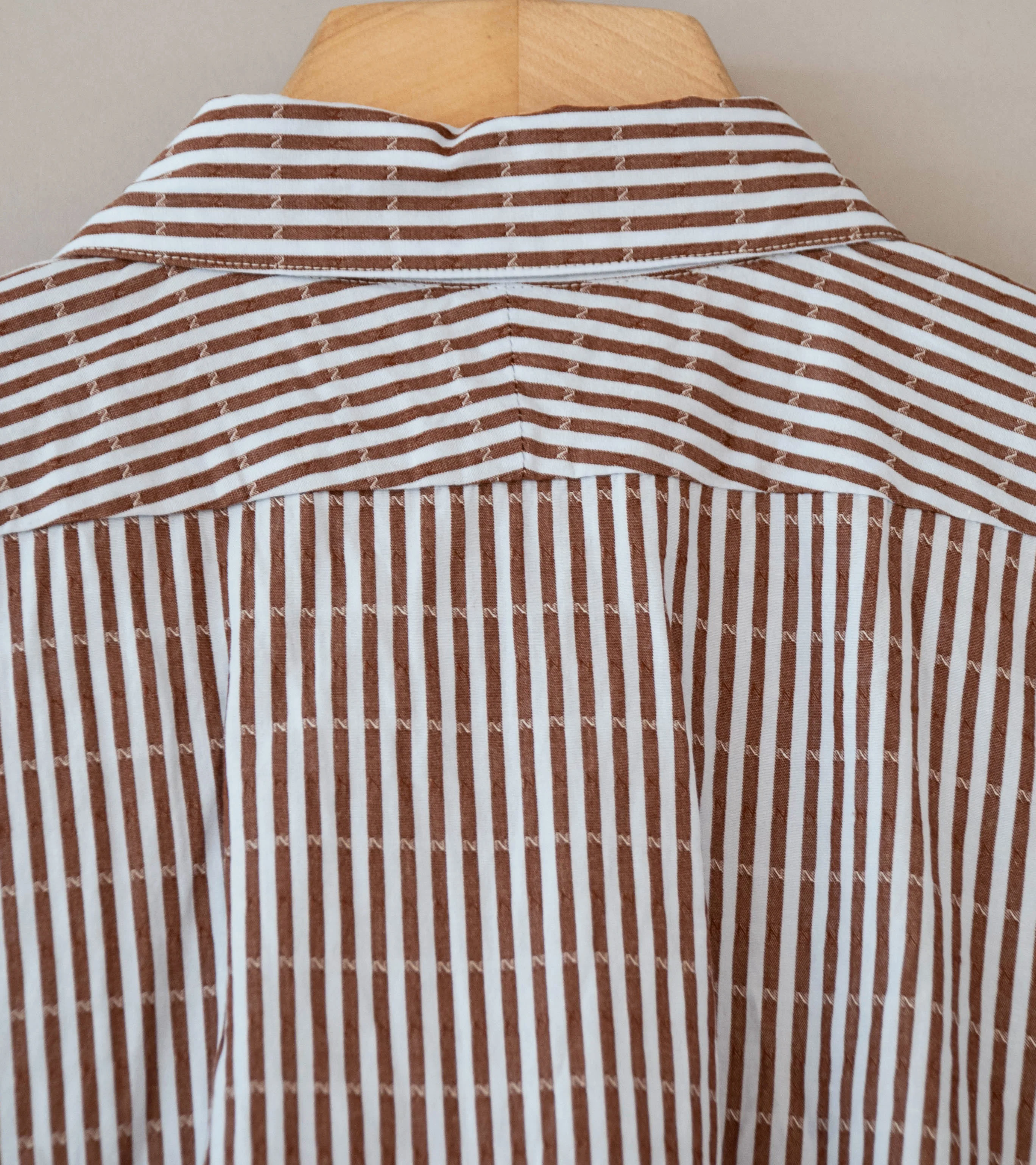 Niceness 'CLEMENT Dobby Stripe Regular Collar Dress Shirt' (Blue) - Image 9