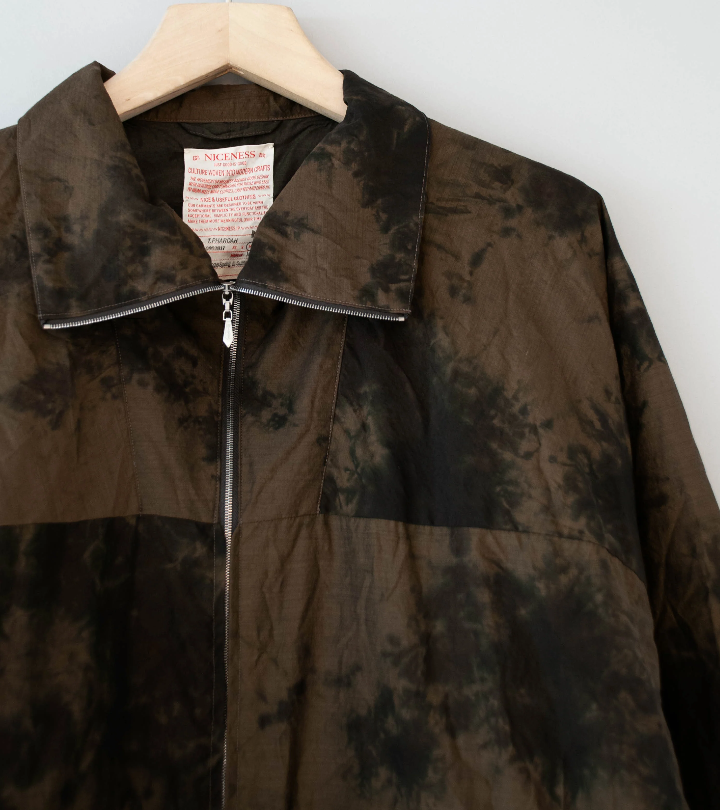 Niceness 'T.PHAROAH Techwool Balloon Jacket' (Brown) - Image 2