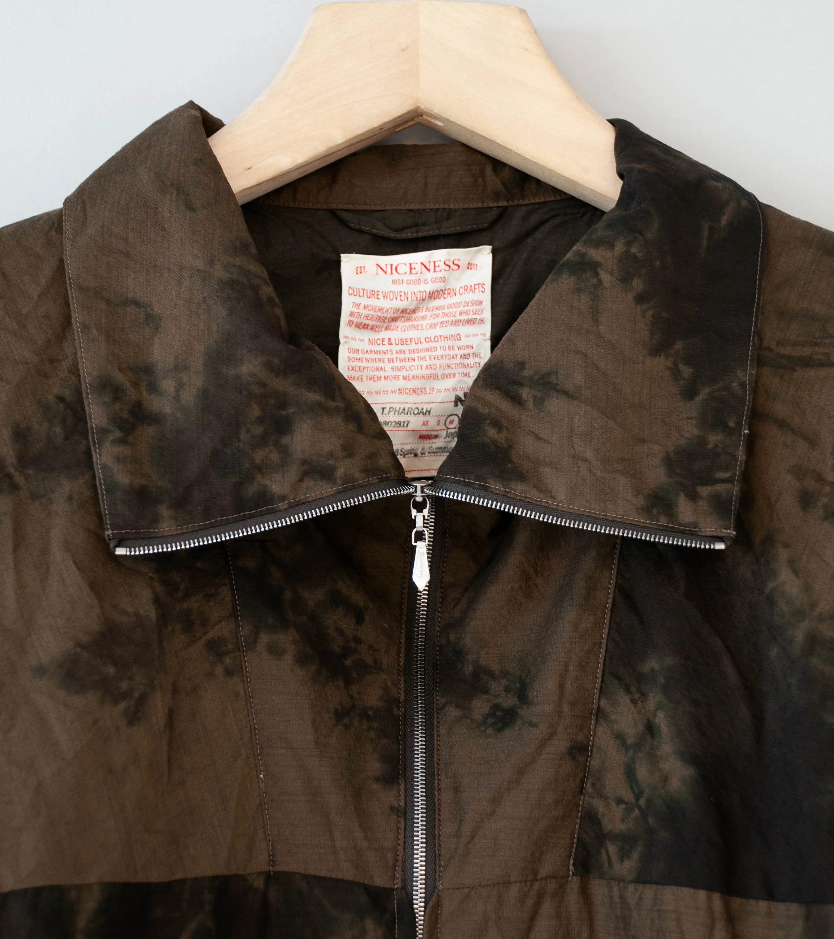 Niceness 'T.PHAROAH Techwool Balloon Jacket' (Brown) - Image 6
