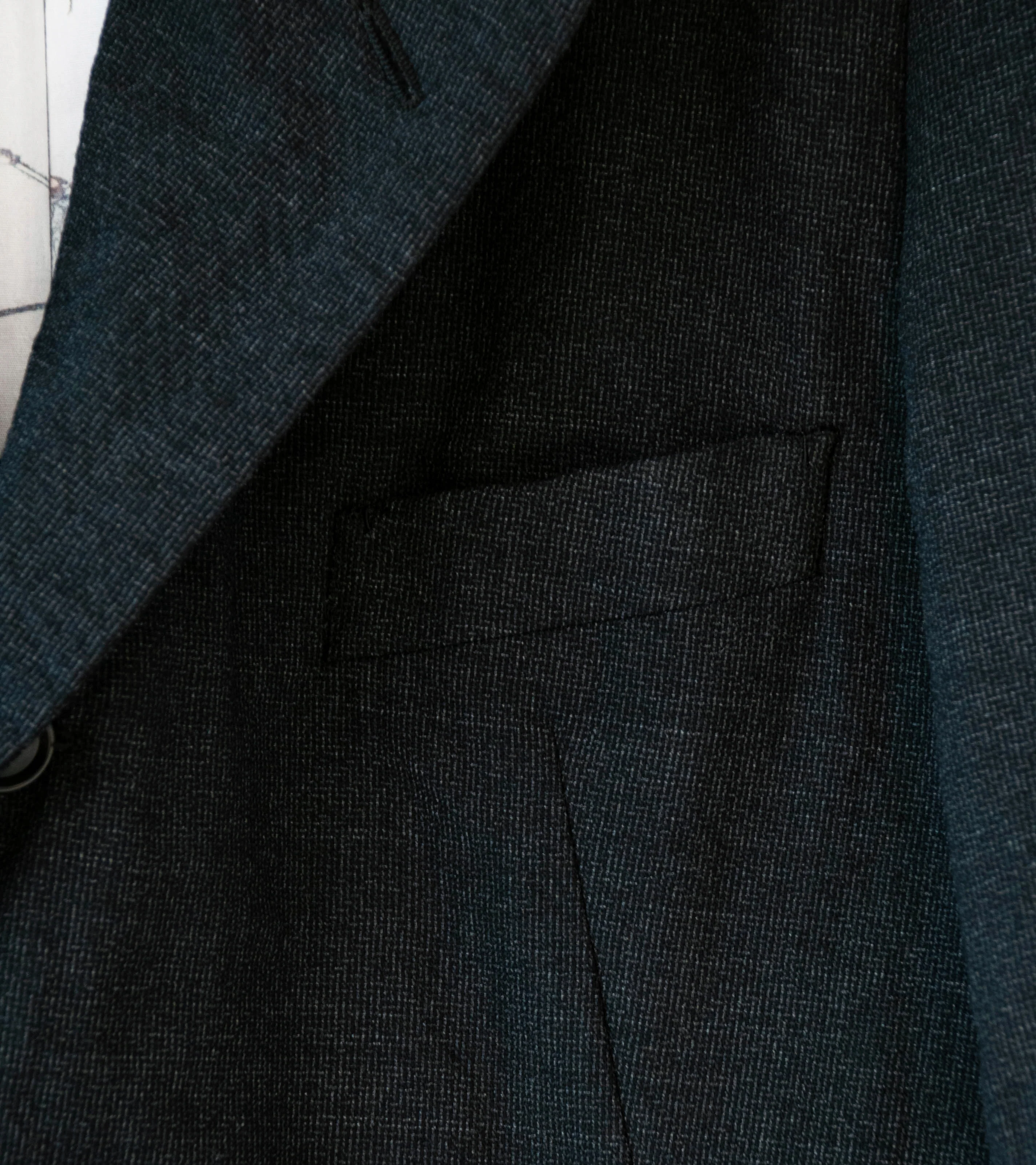 Niceness 'T.ROLAND Clover Leaf Mélange Herringbone Jacket' (Charcoal) - Image 3