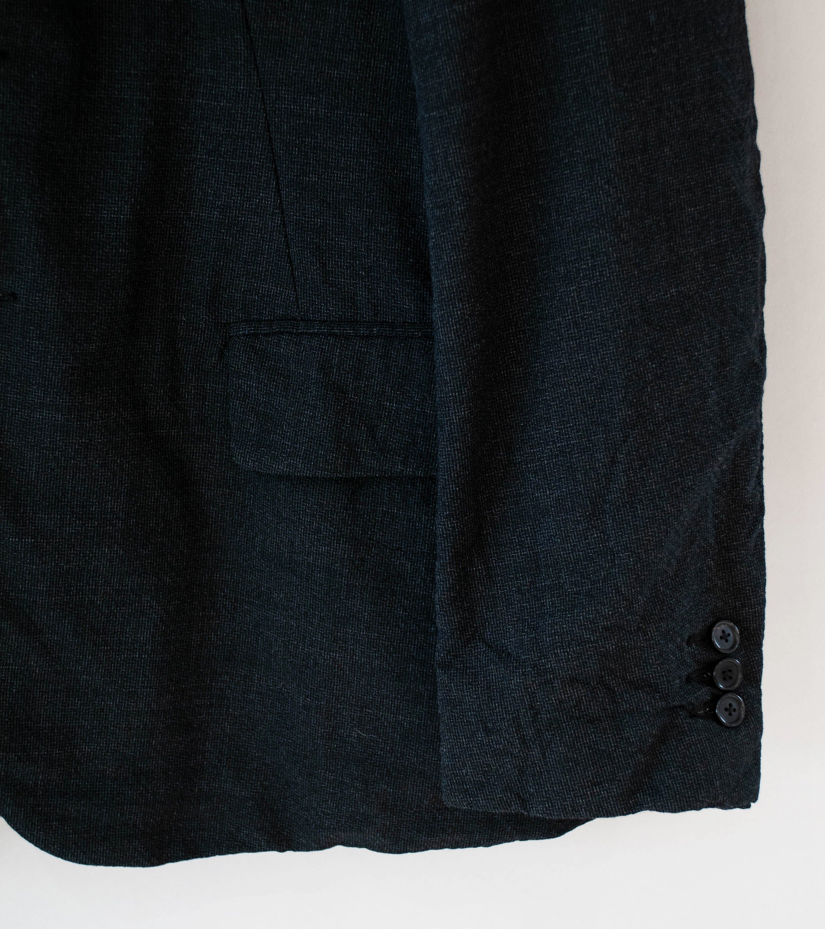 Niceness 'T.ROLAND Clover Leaf Mélange Herringbone Jacket' (Charcoal) - Image 4