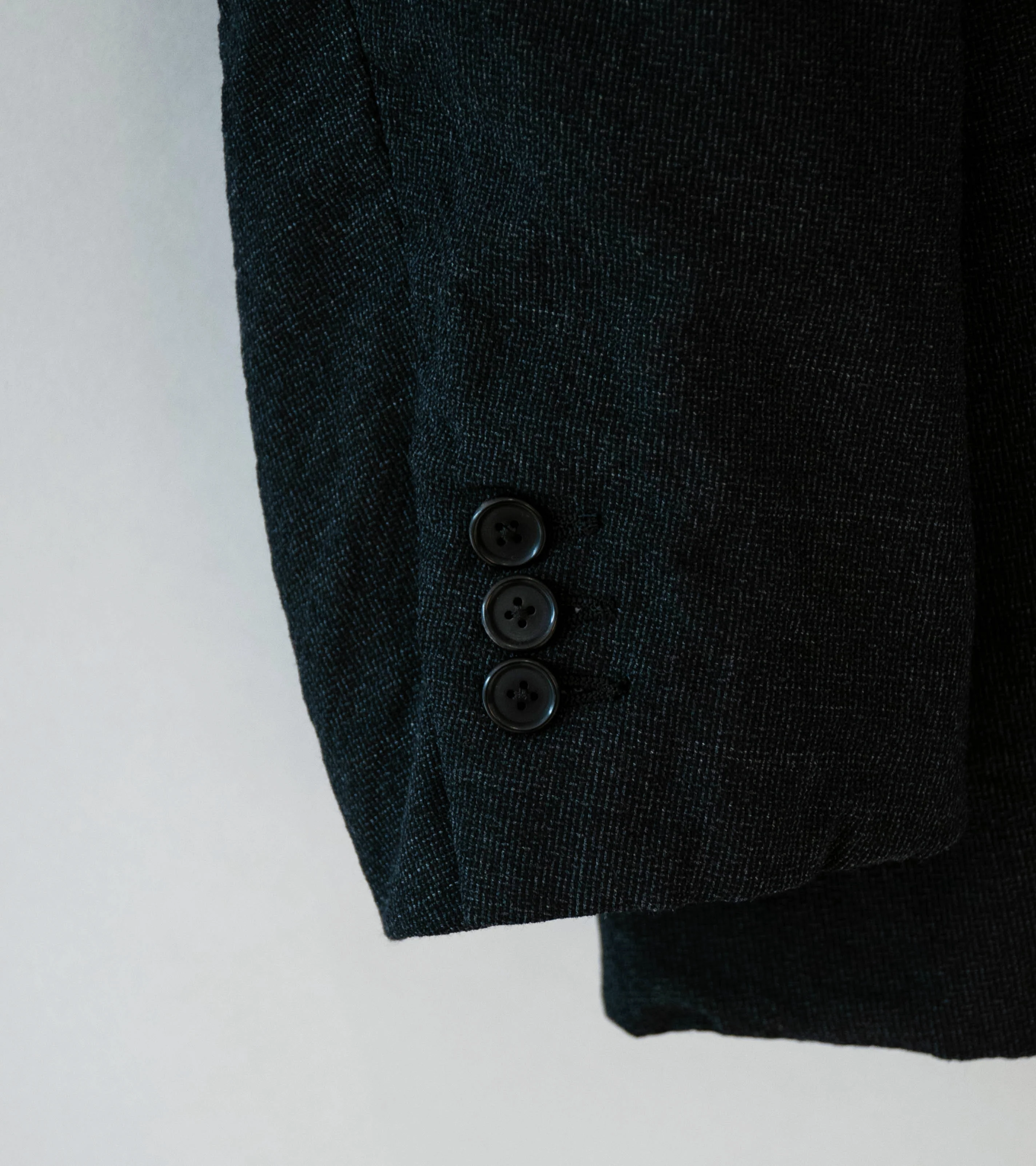 Niceness 'T.ROLAND Clover Leaf Mélange Herringbone Jacket' (Charcoal) - Image 6