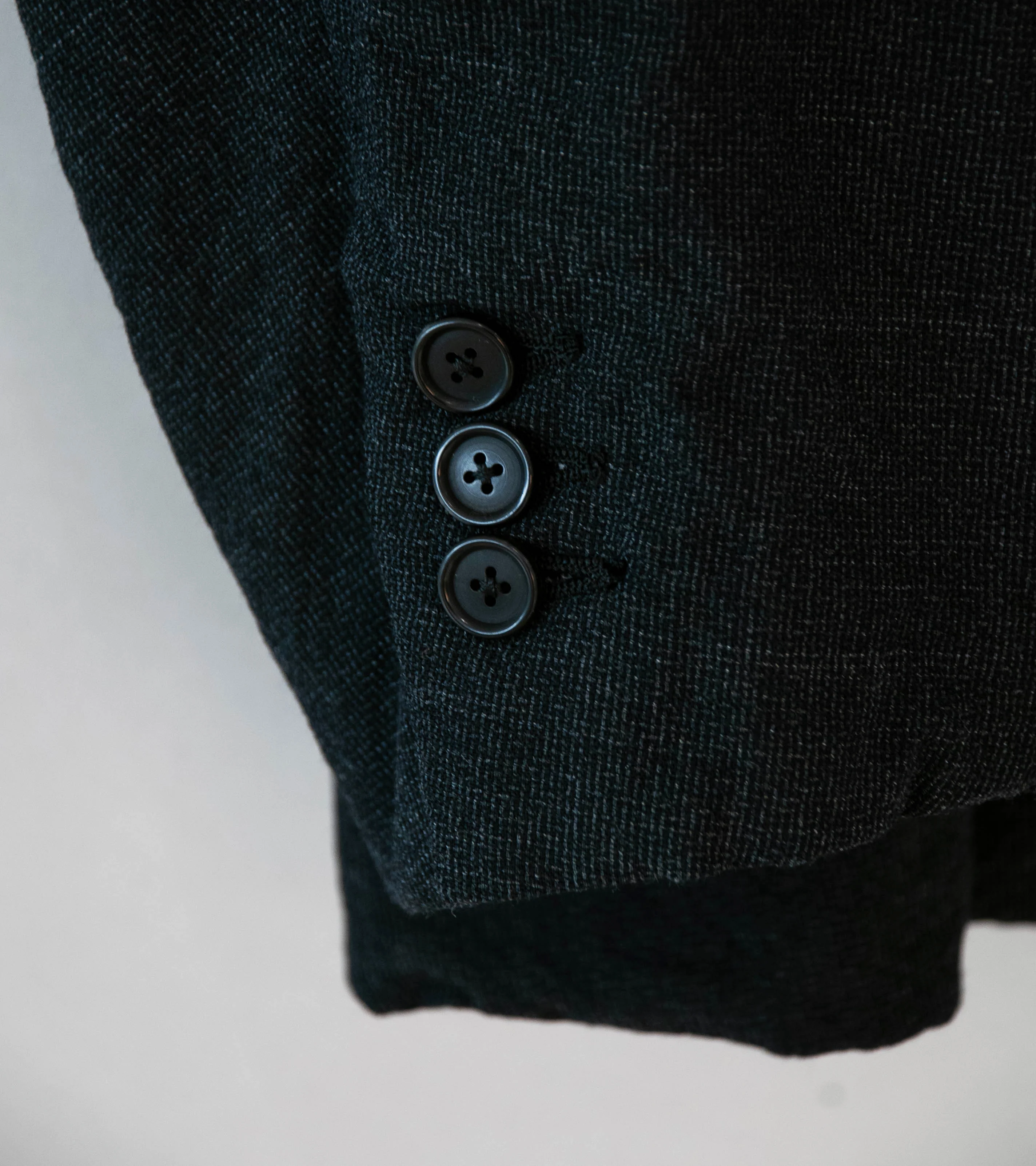 Niceness 'T.ROLAND Clover Leaf Mélange Herringbone Jacket' (Charcoal) - Image 9
