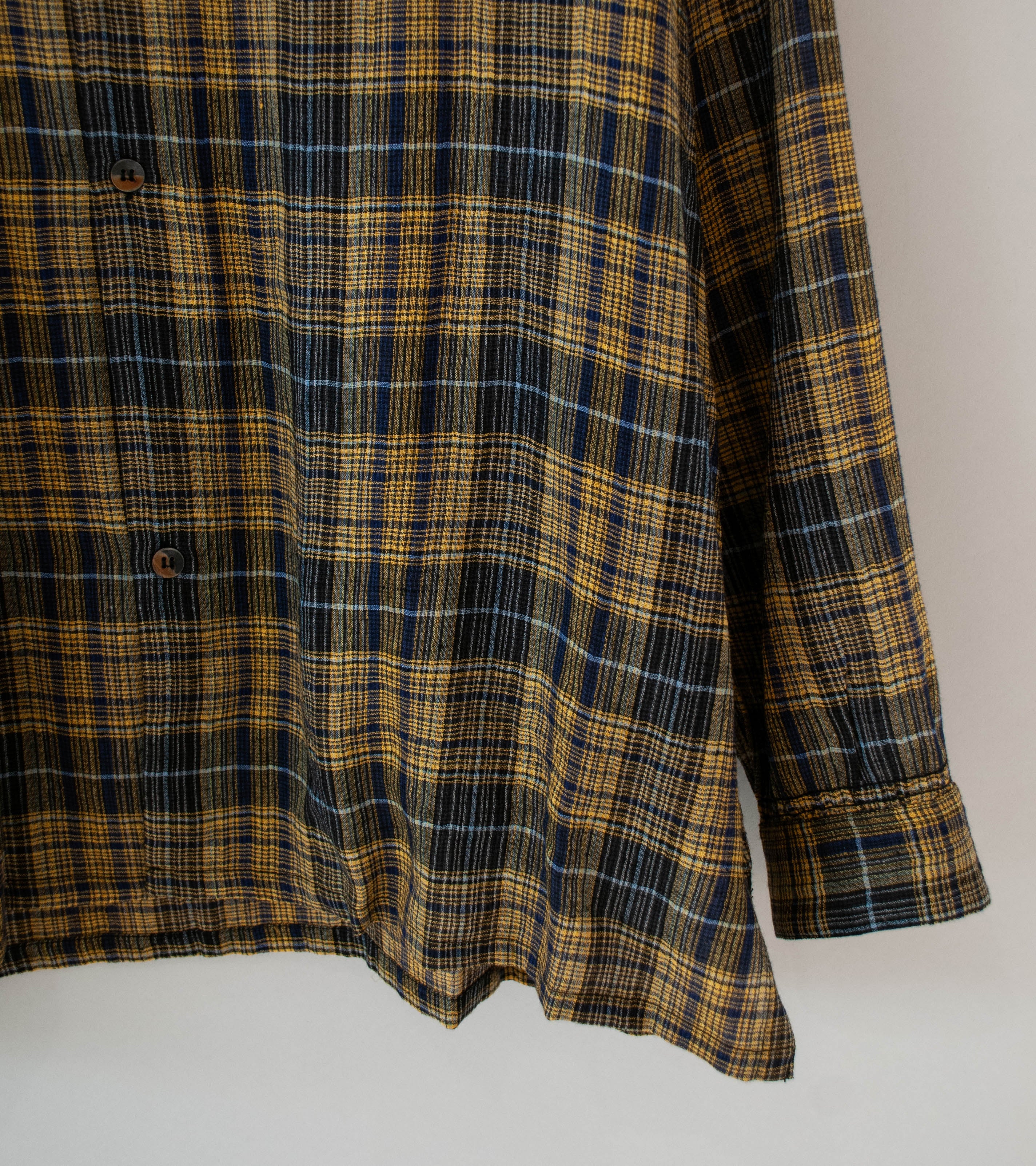Niceness 'THOM Open Collar Jacket Shirt' (Yellow) - Image 3