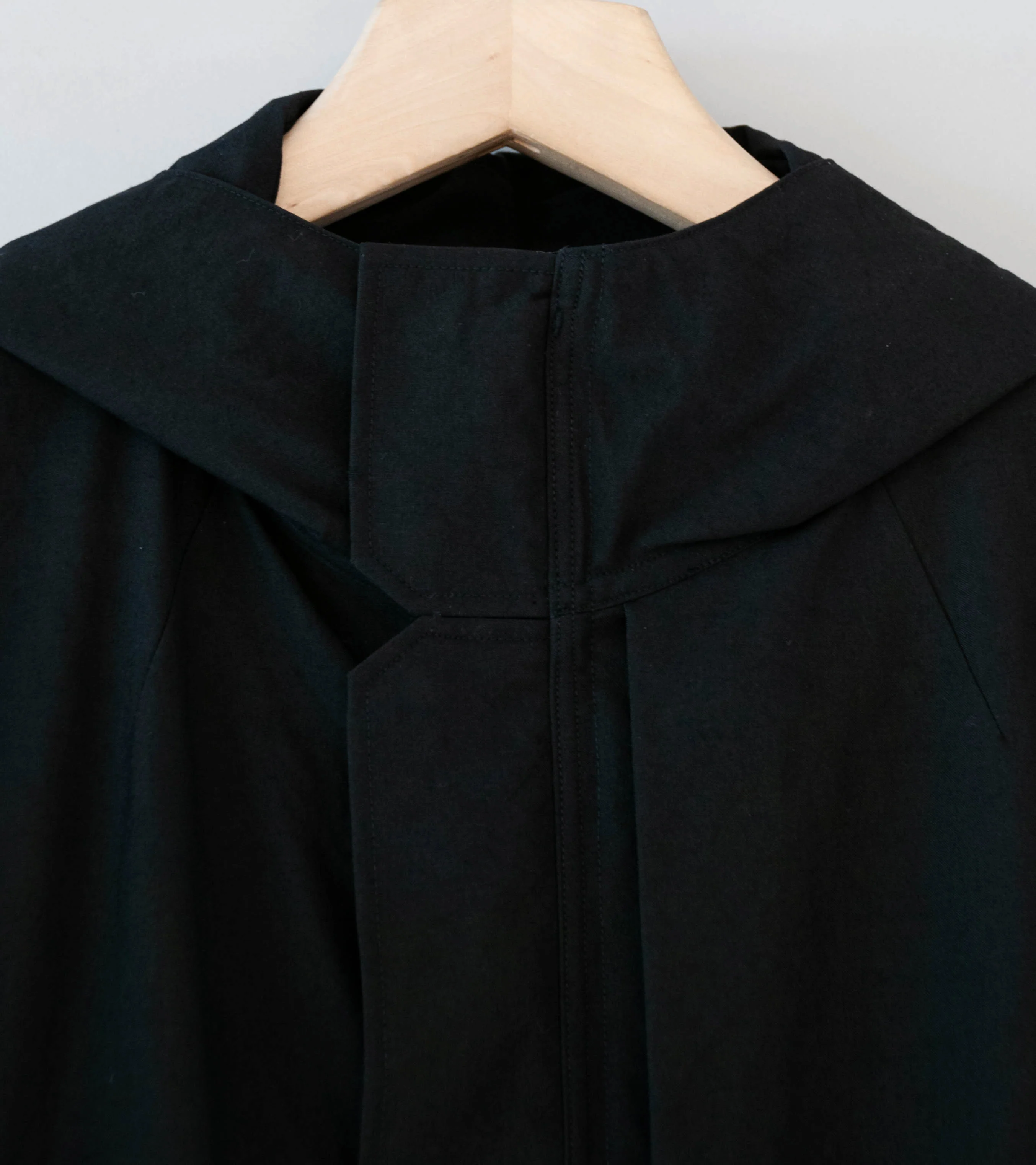 Product Twelve 'High Count Wool Field Coat' (Black) - Image 8