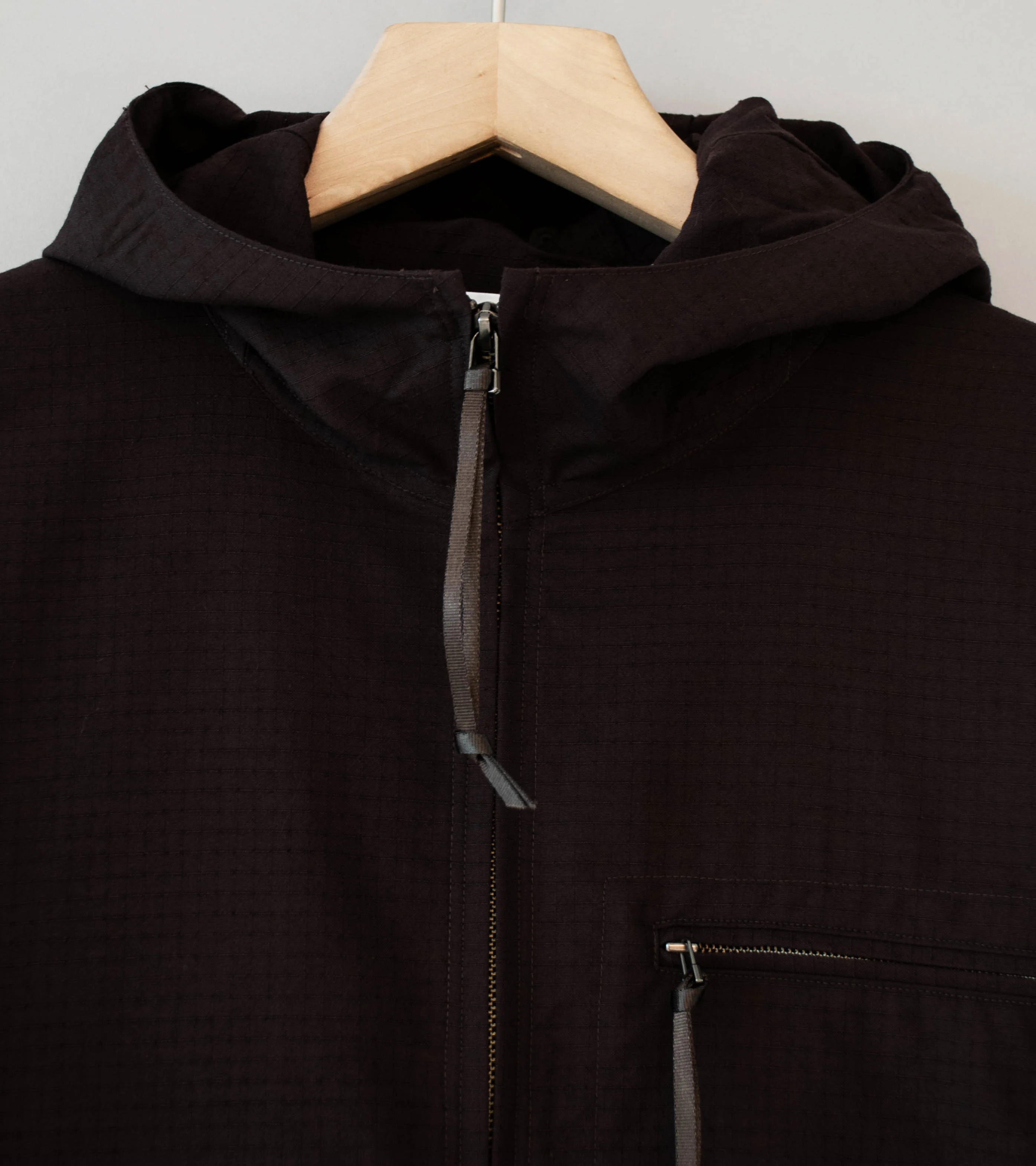 Product Twelve 'High Count Wool Ripstop Jacket' (Brown) - Image 7