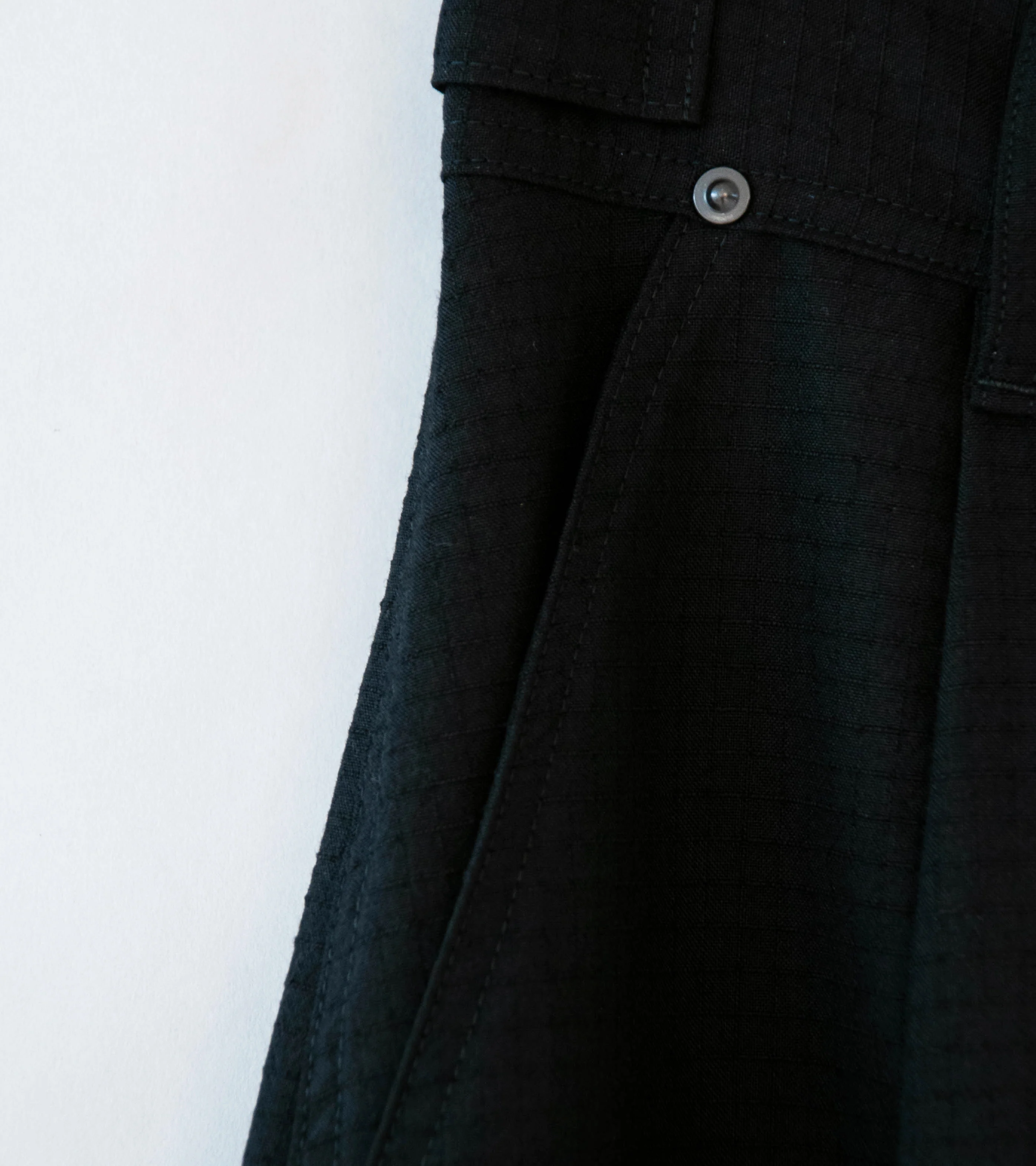 Product Twelve 'High Count Wool Ripstop Pants' (Black) - Image 3