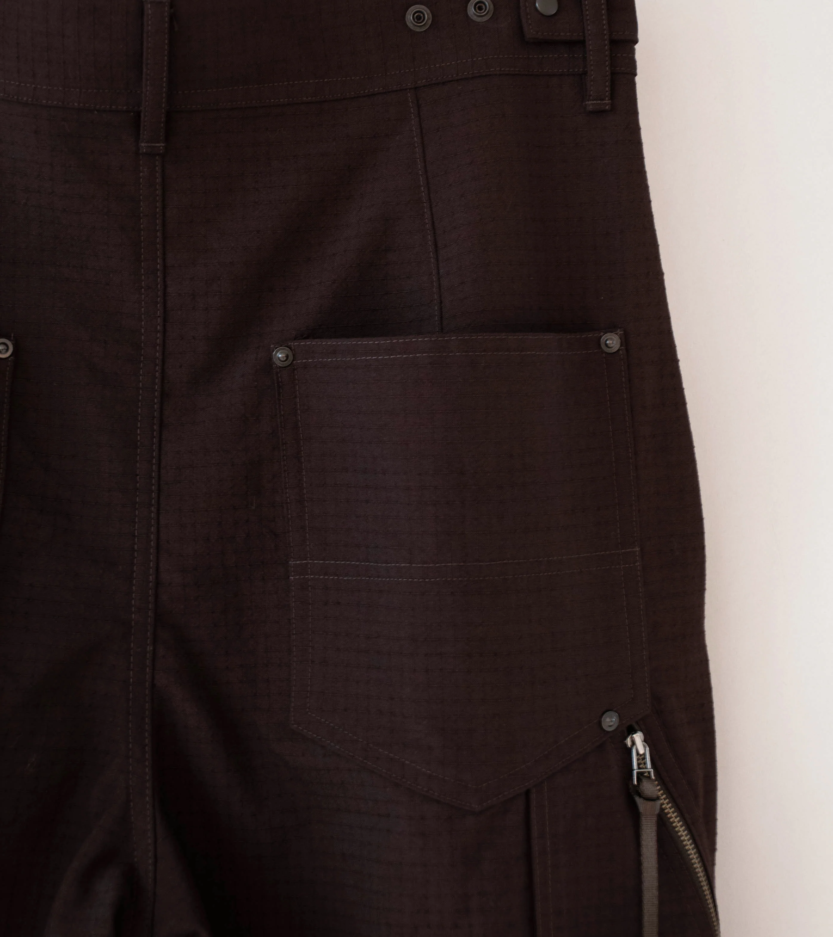 Product Twelve 'High Count Wool Ripstop Pants' (Brown) - Image 10