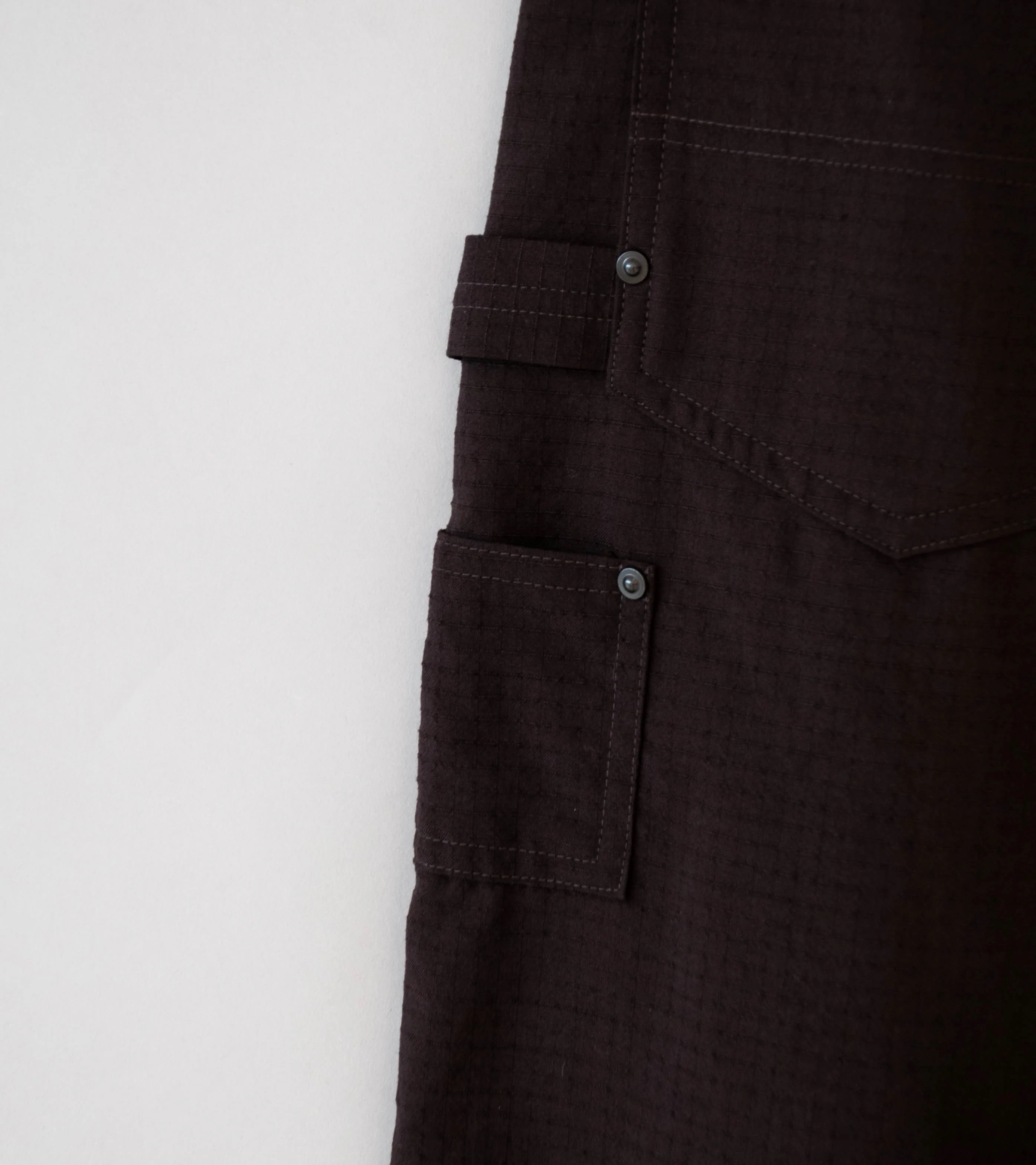 Product Twelve 'High Count Wool Ripstop Pants' (Brown) - Image 8