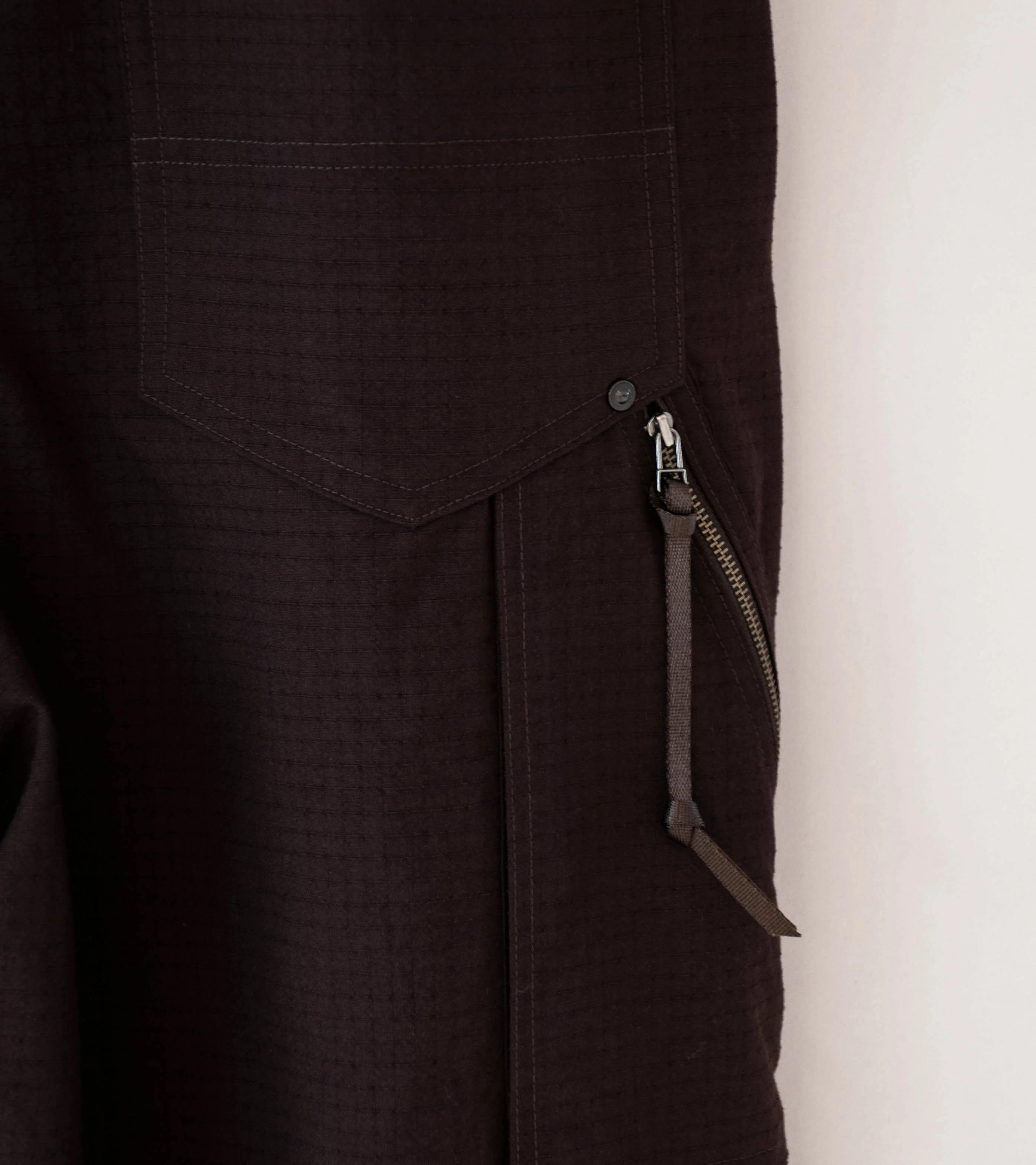 Product Twelve 'High Count Wool Ripstop Pants' (Brown) - Image 9