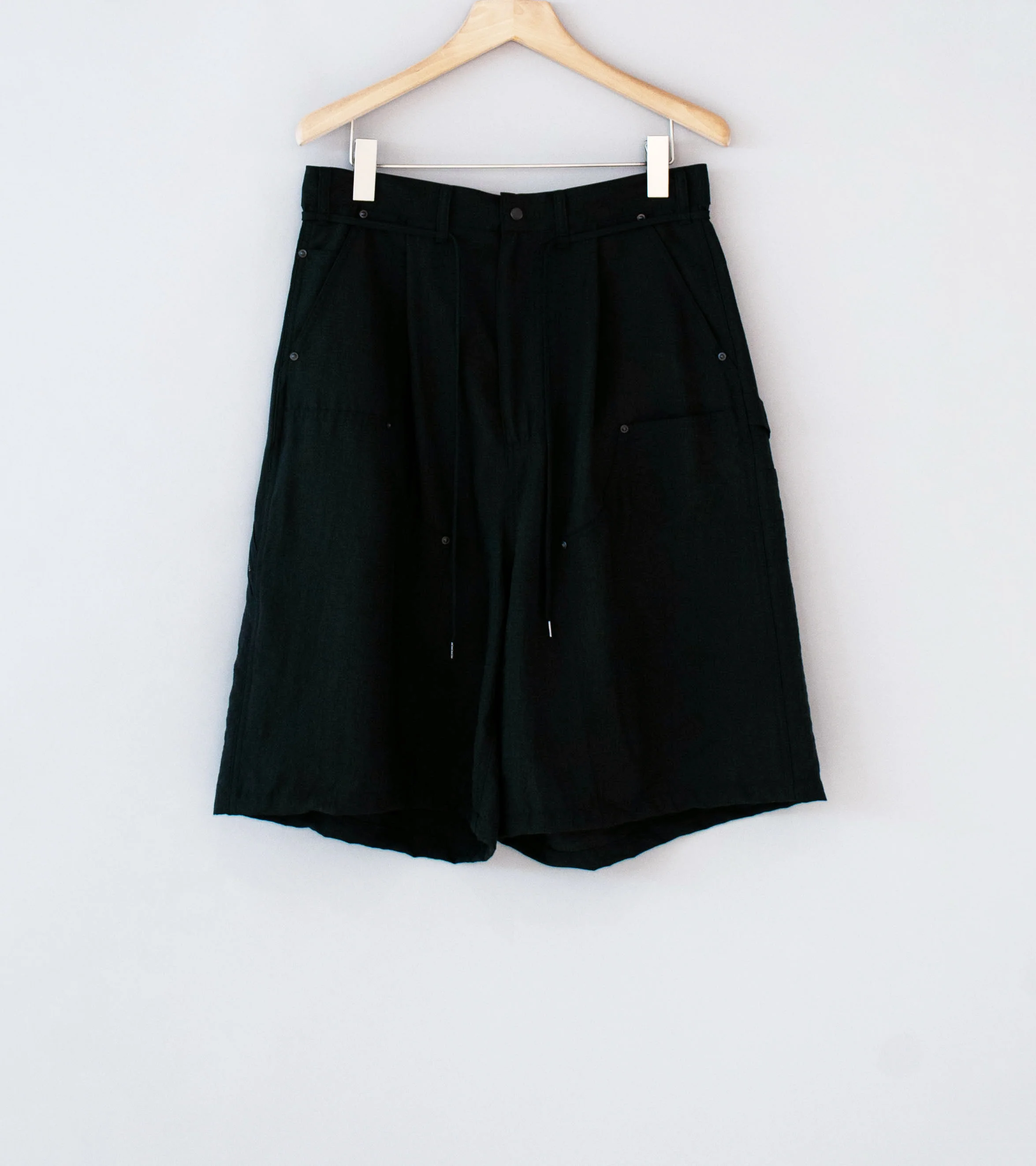 Product Twelve 'Silk Nylon Short Work Pants' (Black)