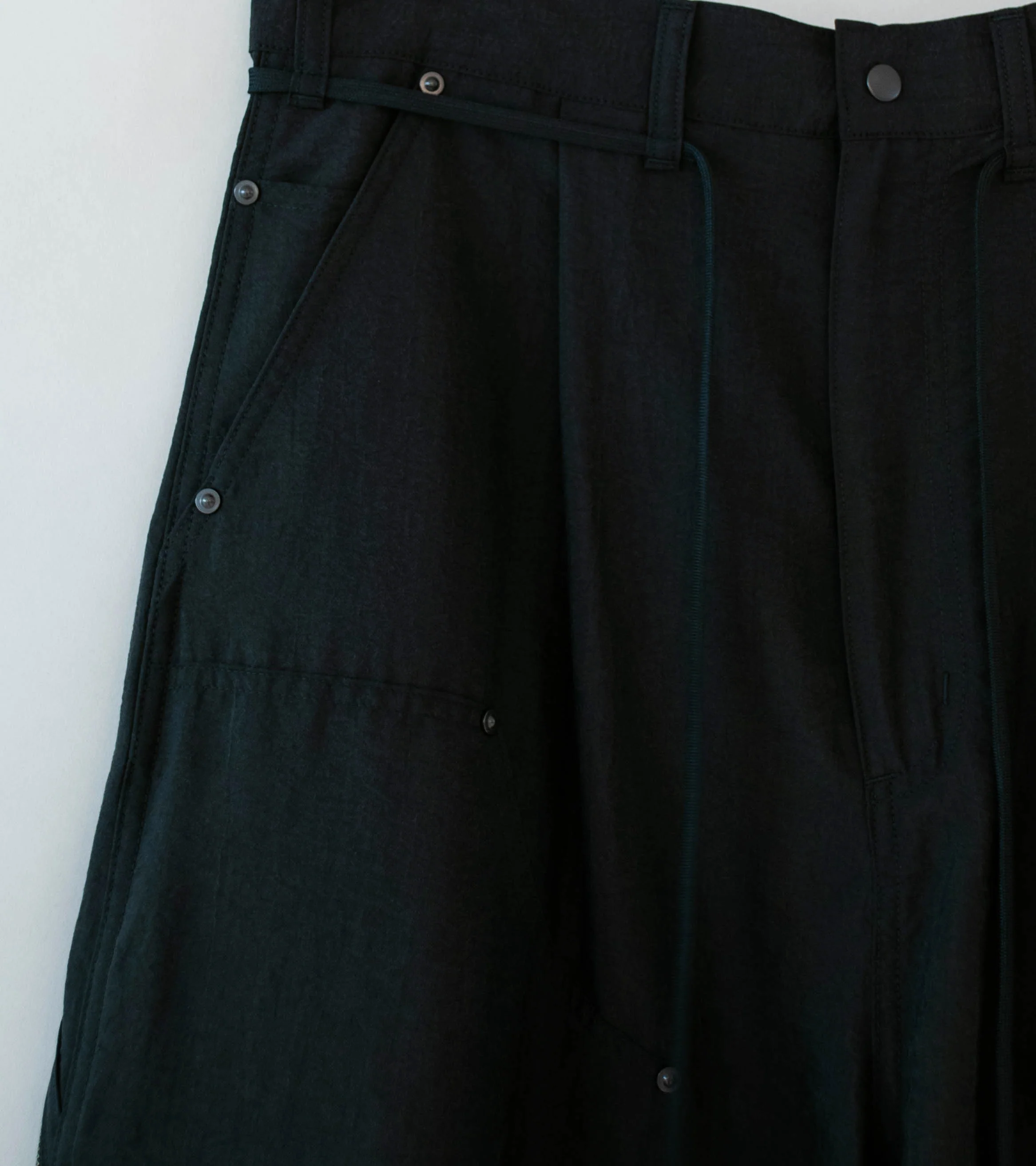 Product Twelve 'Silk Nylon Short Work Pants' (Black) - Image 2
