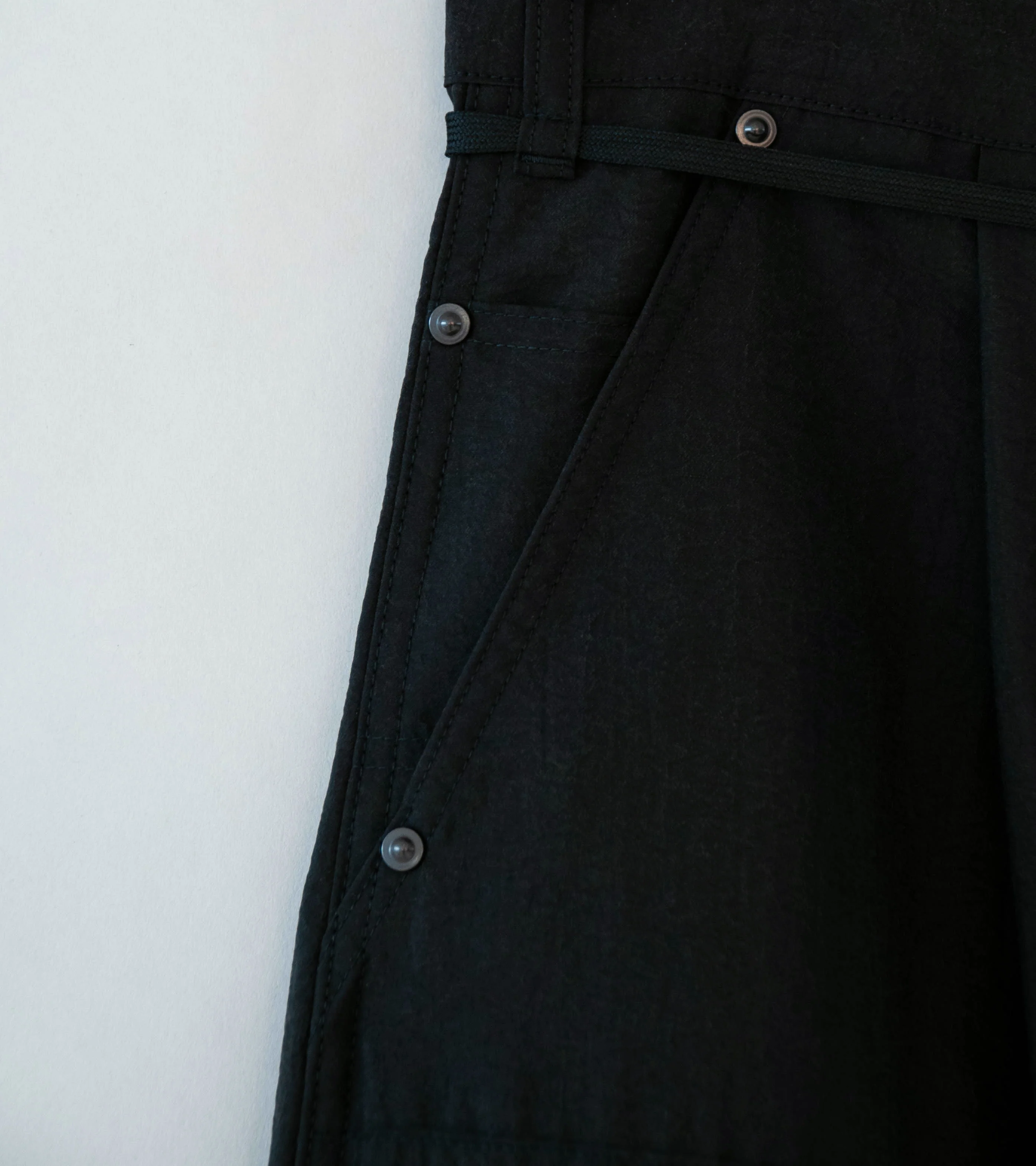 Product Twelve 'Silk Nylon Short Work Pants' (Black) - Image 3