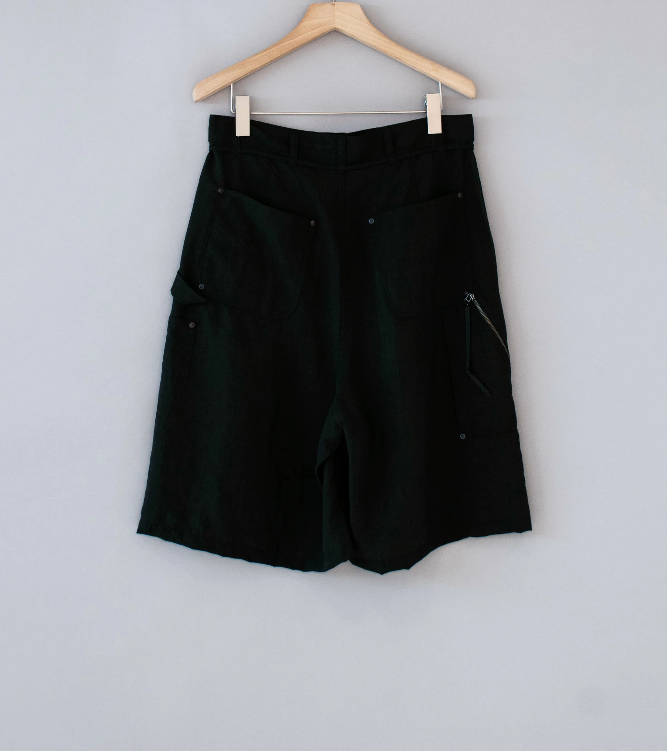 Product Twelve 'Silk Nylon Short Work Pants' (Black) - Image 6