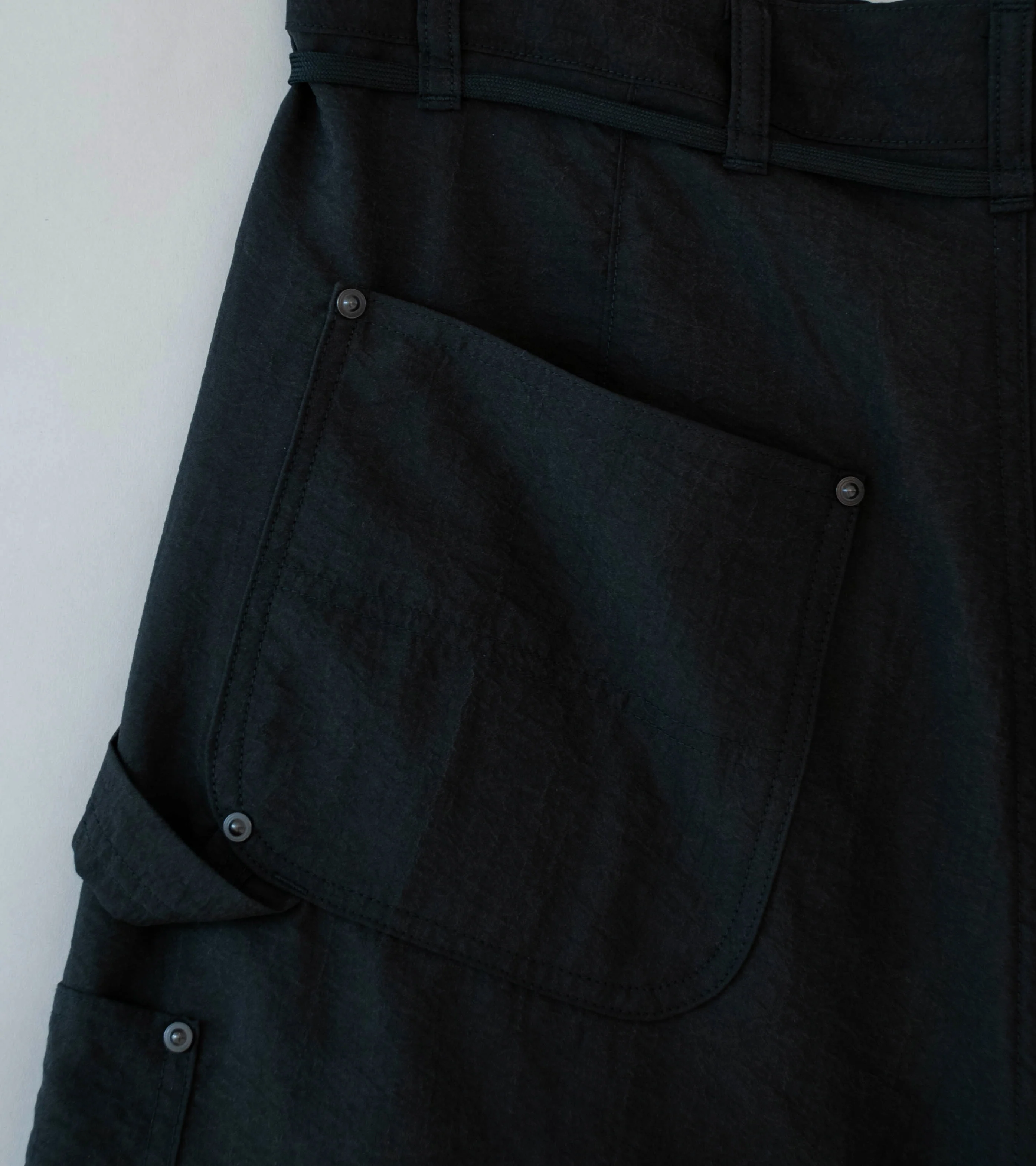 Product Twelve 'Silk Nylon Short Work Pants' (Black) - Image 7