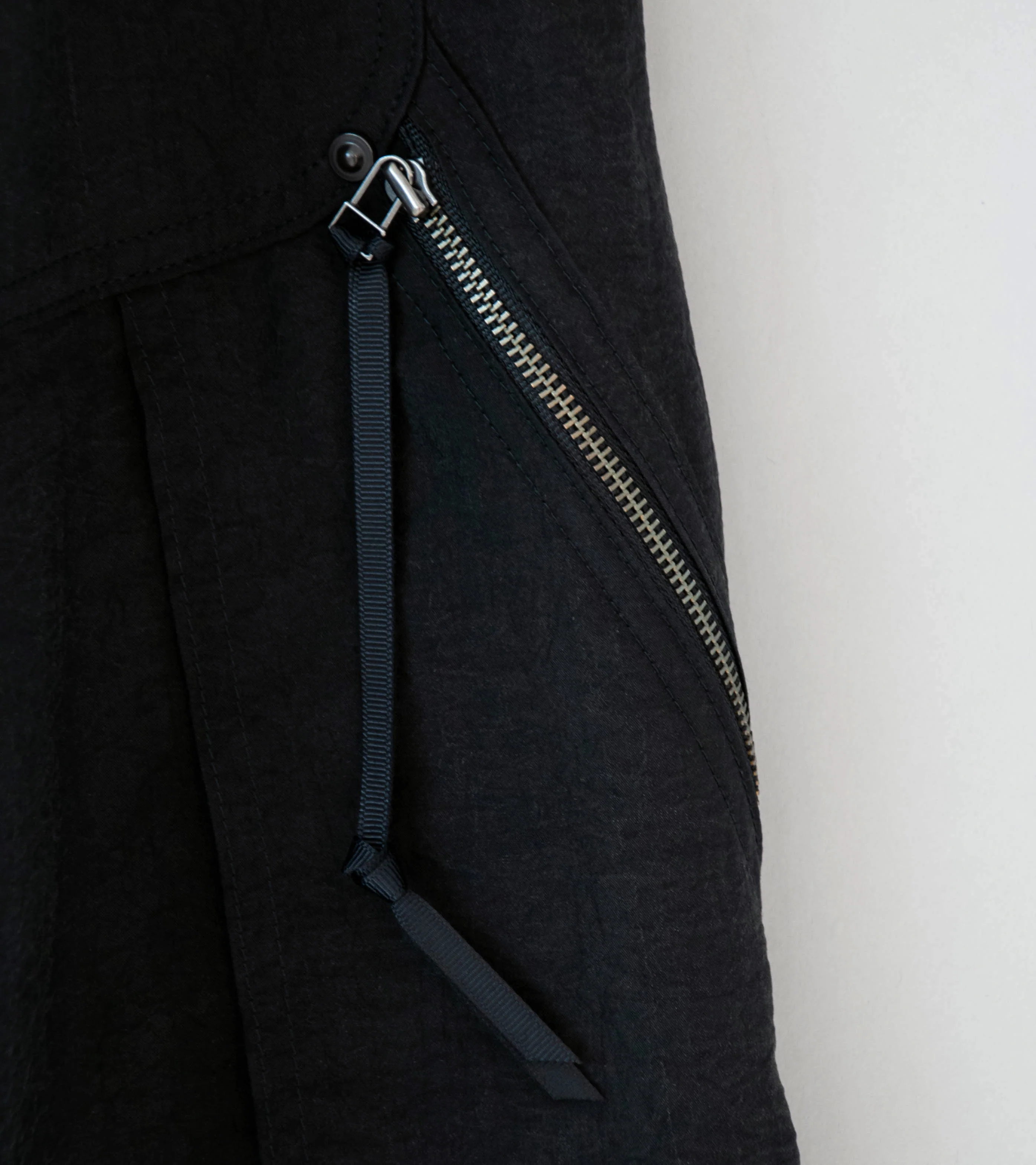 Product Twelve 'Silk Nylon Short Work Pants' (Black) - Image 9