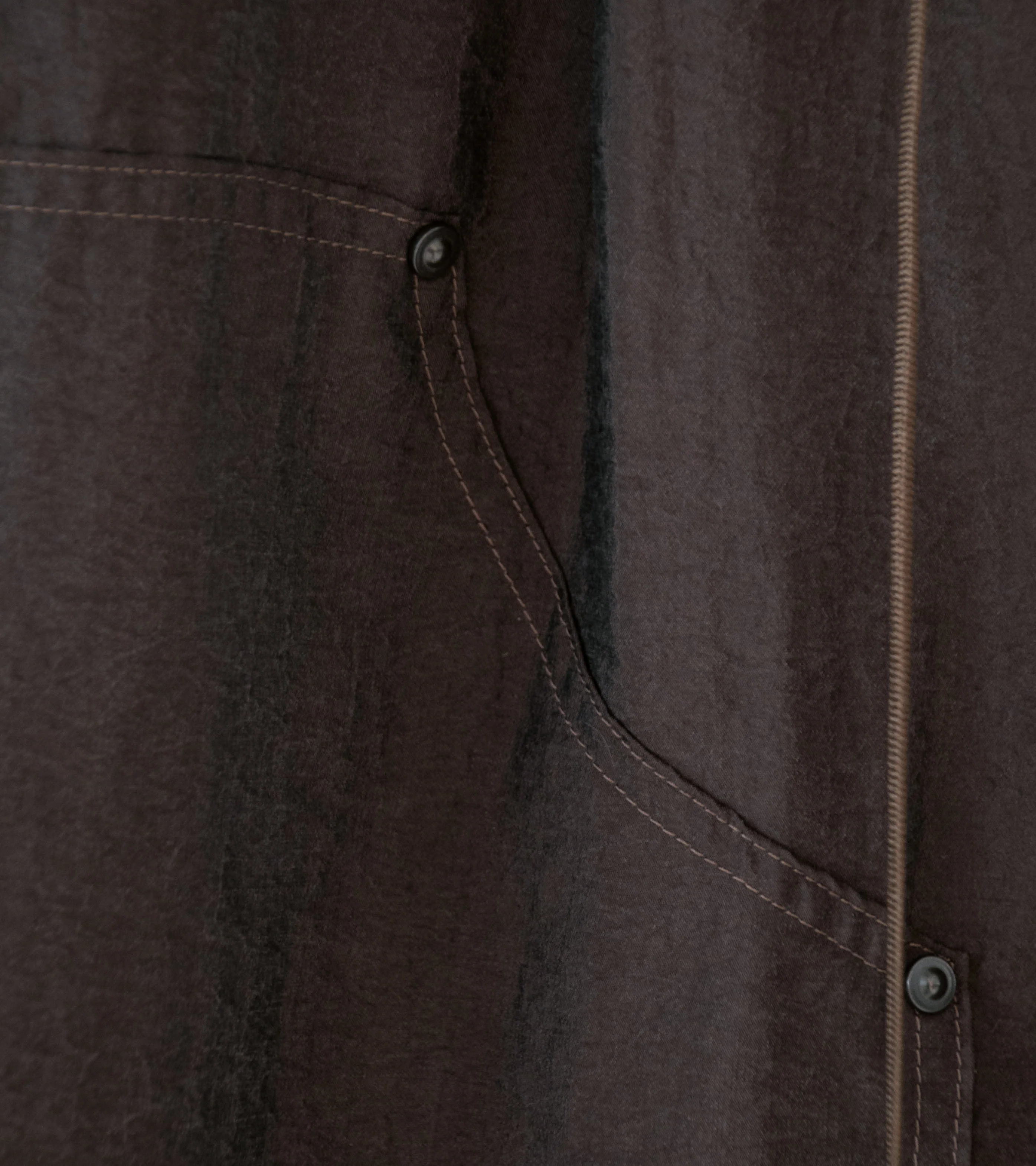 Product Twelve 'Silk Nylon Short Work Pants' (Brown) - Image 4