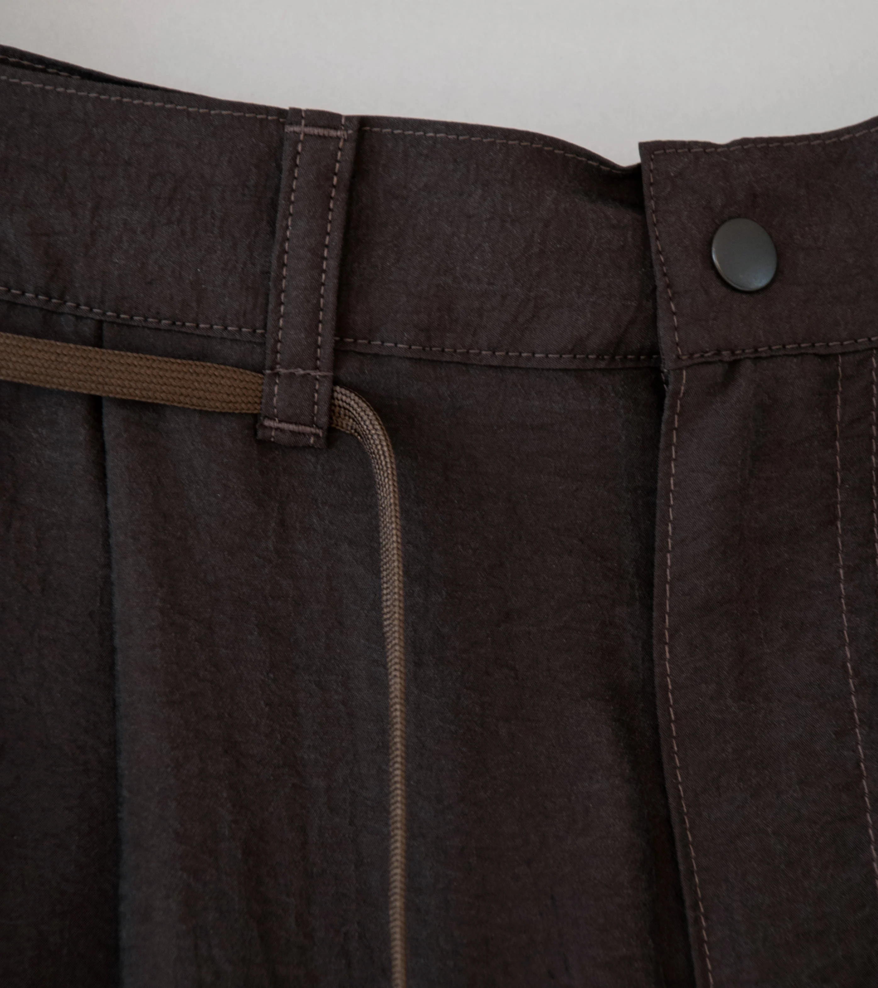 Product Twelve 'Silk Nylon Short Work Pants' (Brown) - Image 5