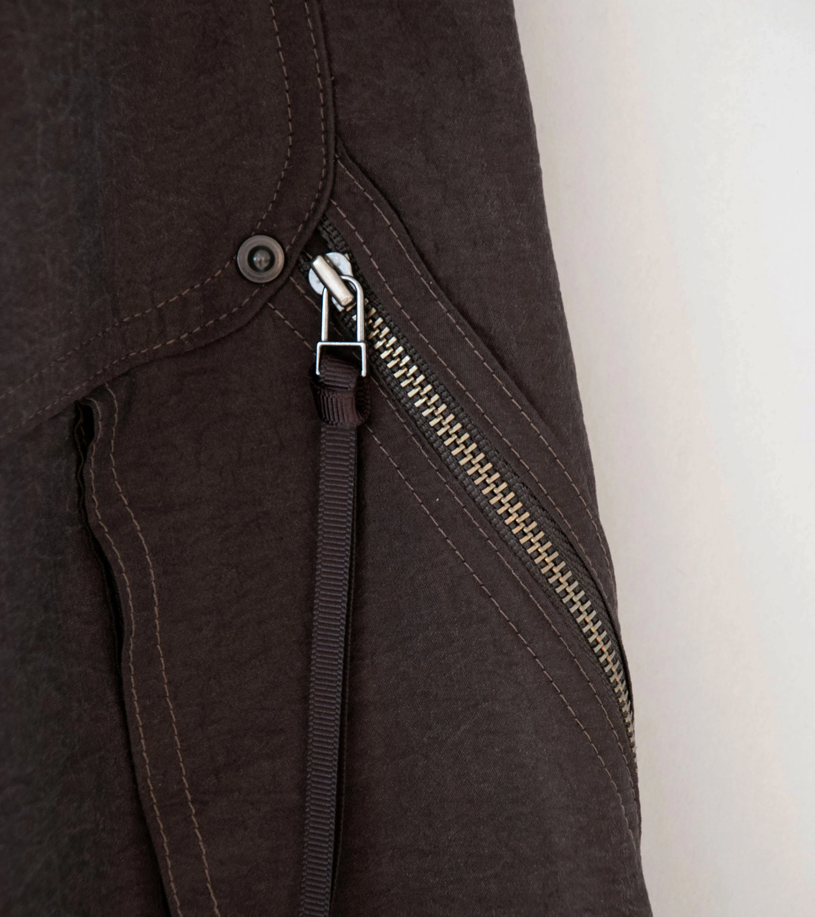 Product Twelve 'Silk Nylon Short Work Pants' (Brown) - Image 9