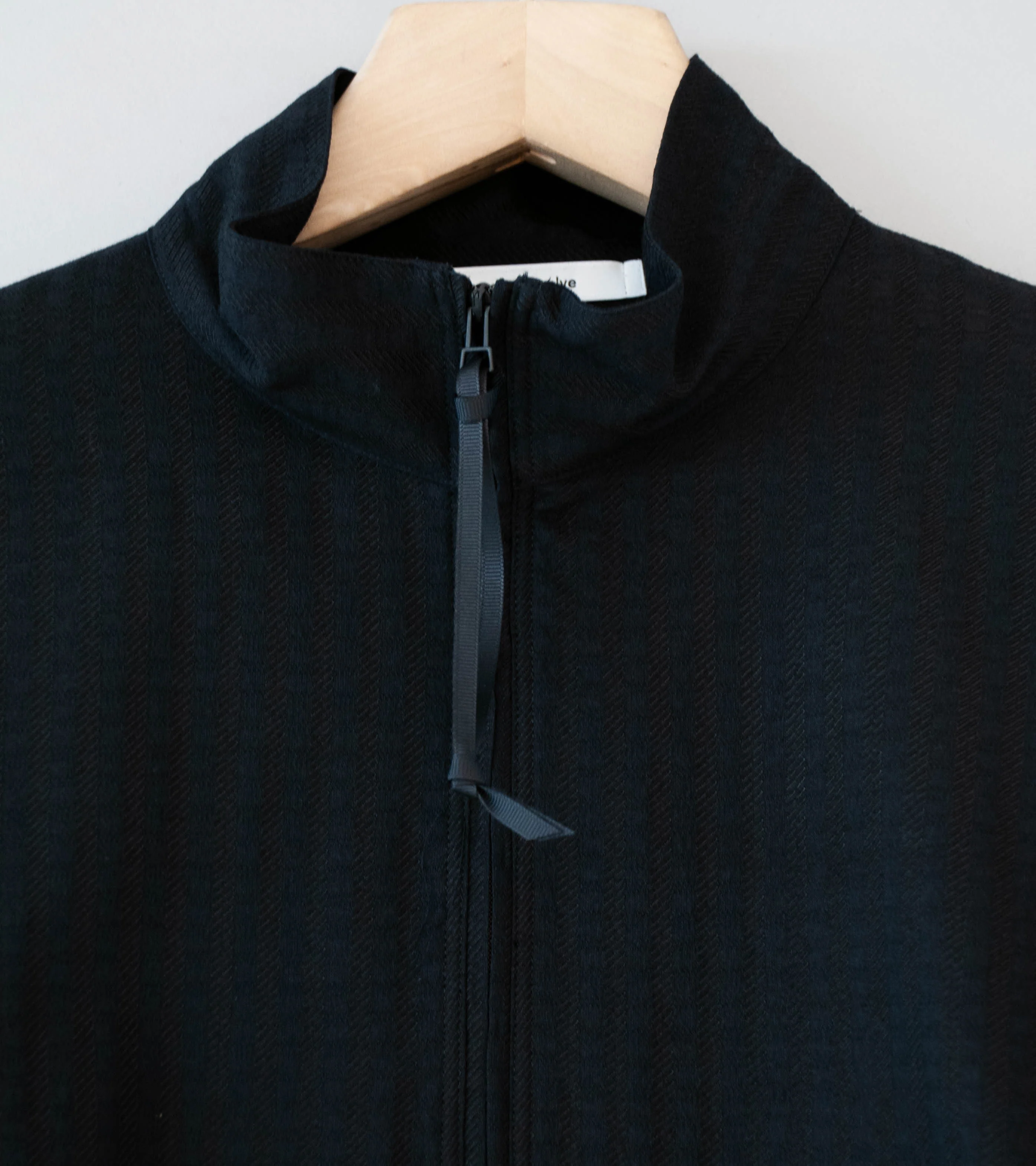 Product Twelve 'Techno Wool Sucker Half Zip Shirt' (Black) - Image 5