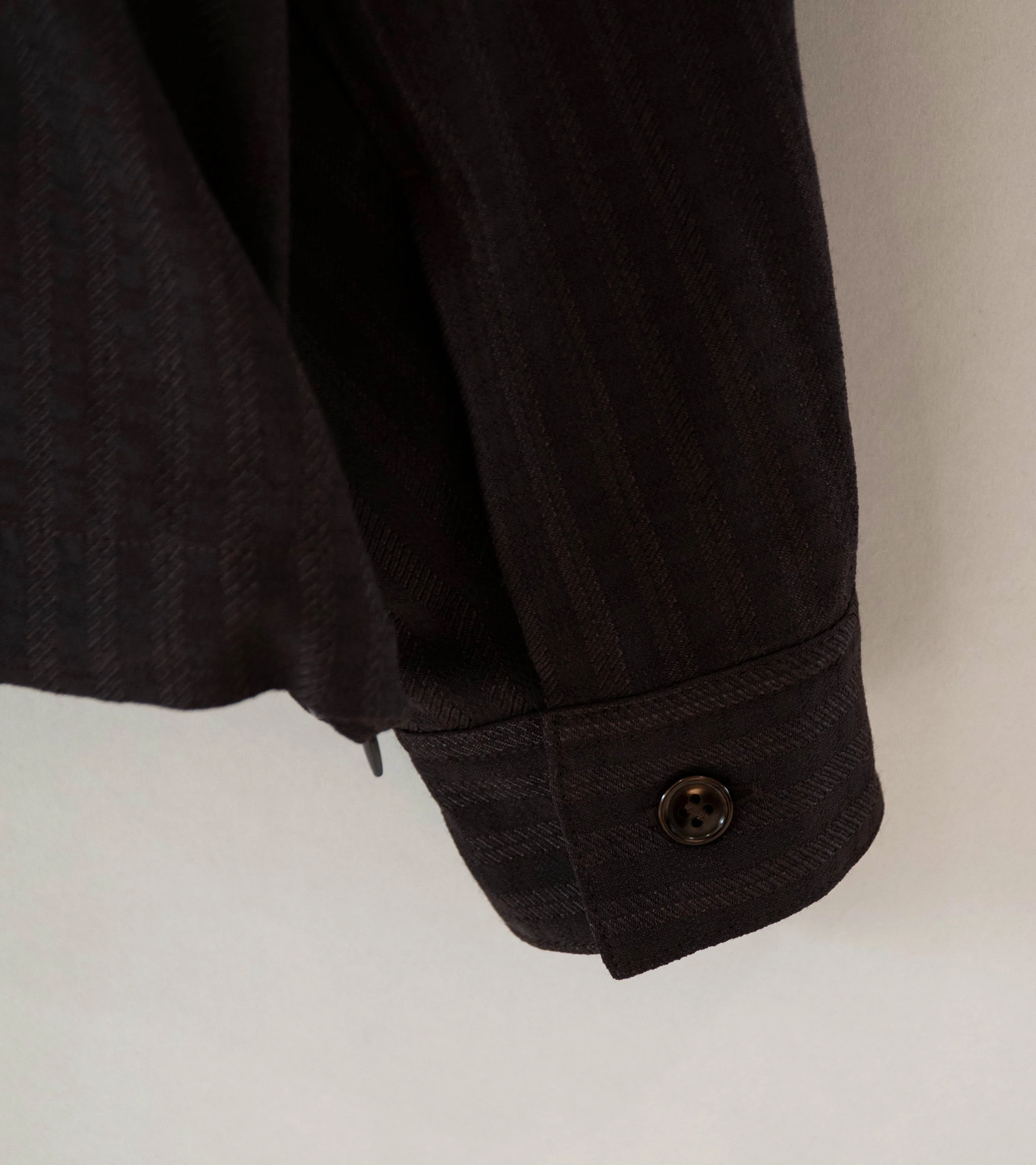 Product Twelve 'Techno Wool Sucker Half Zip Shirt' (Brown) - Image 4
