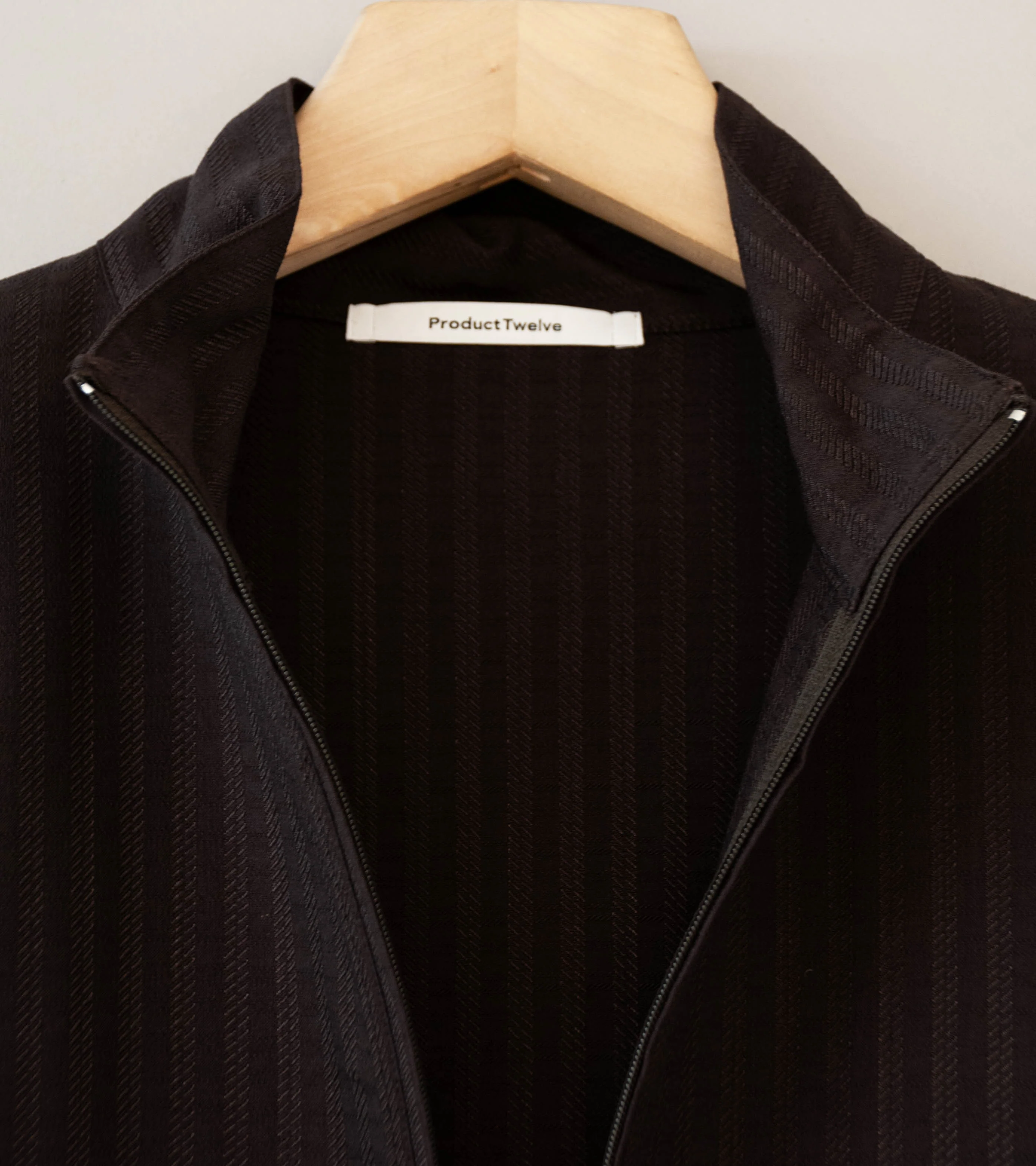 Product Twelve 'Techno Wool Sucker Half Zip Shirt' (Brown) - Image 6