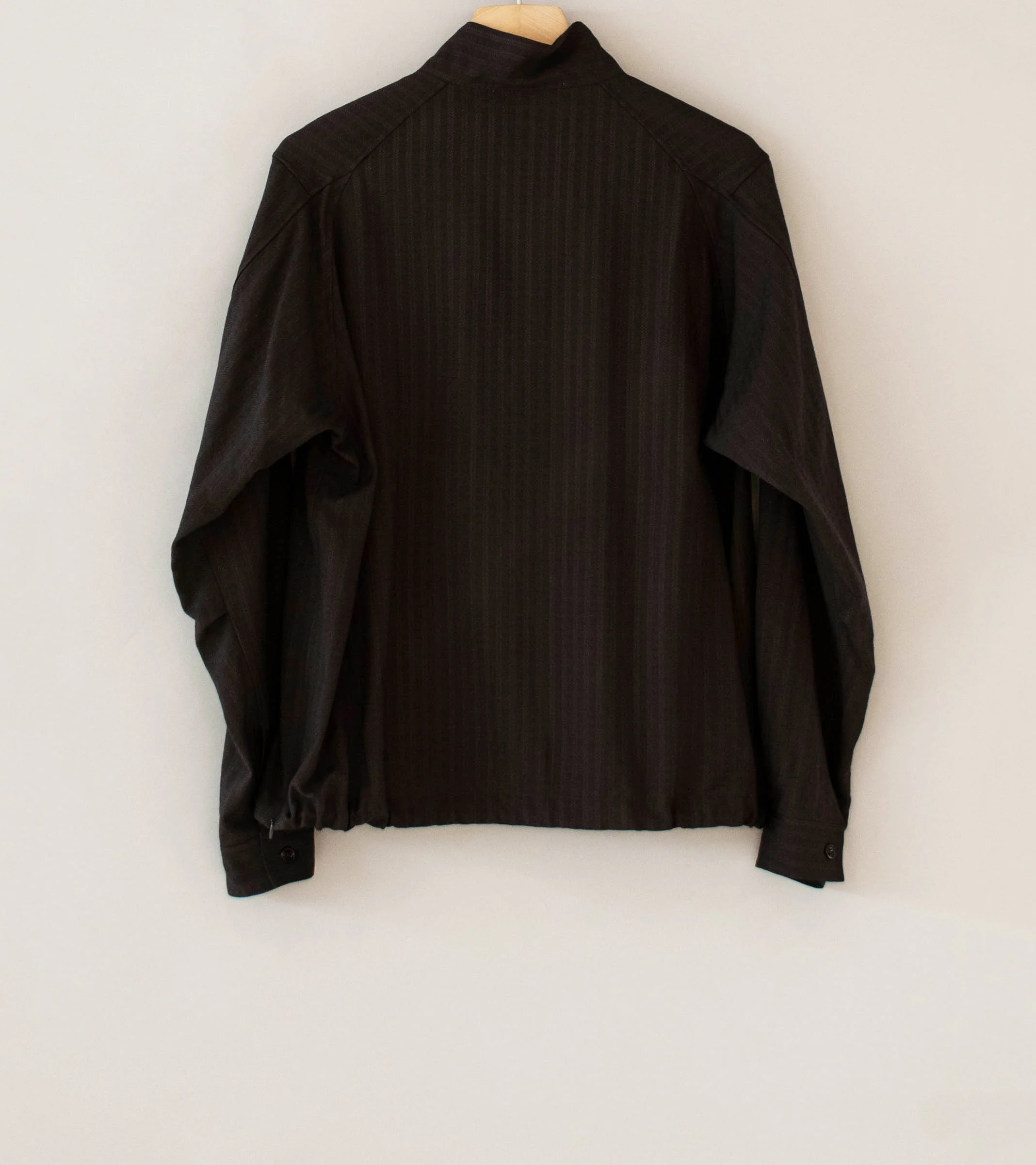 Product Twelve 'Techno Wool Sucker Half Zip Shirt' (Brown) - Image 7