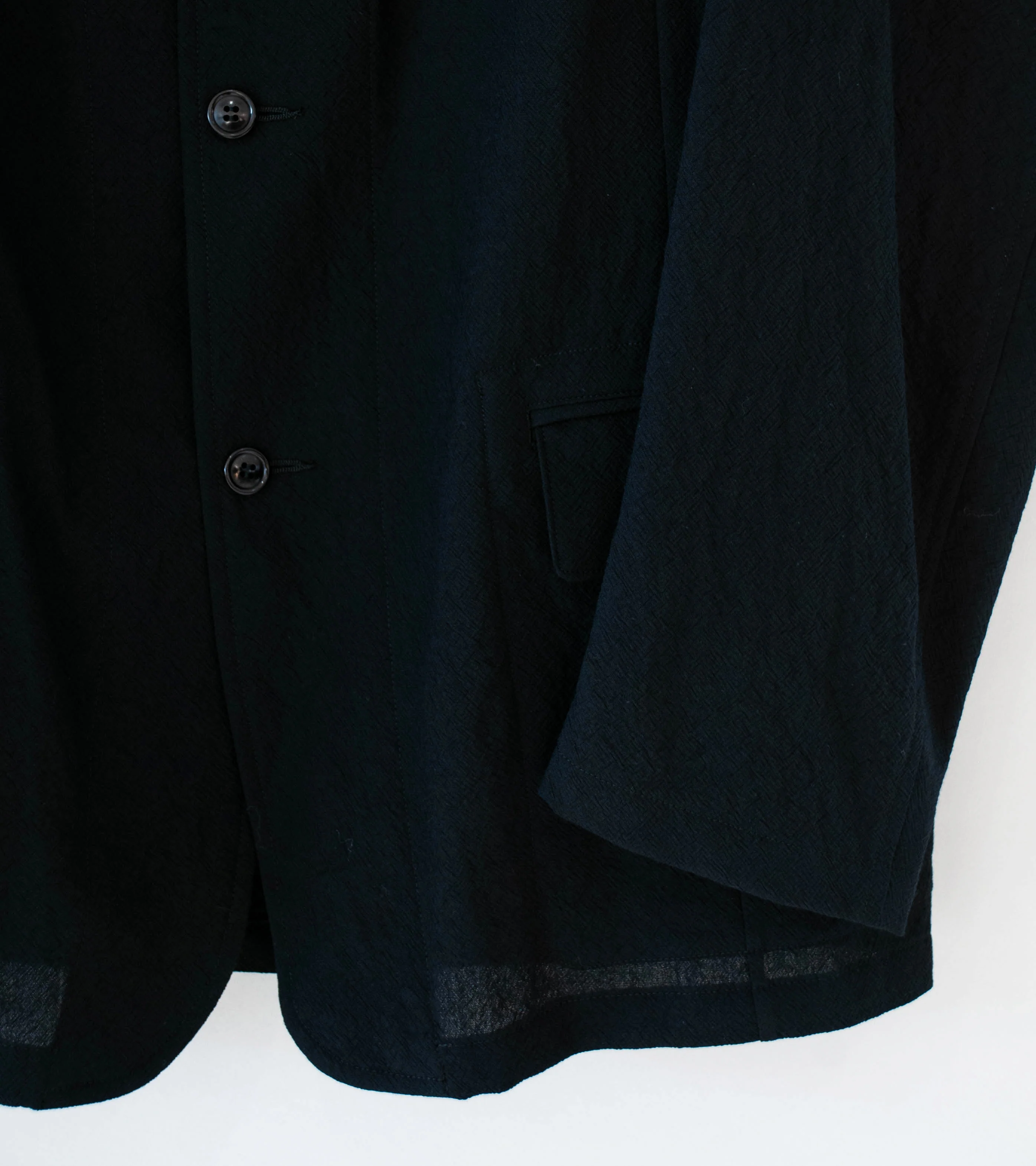 Product Twelve 'Techno Wool Work Jacket' (Black) - Image 3