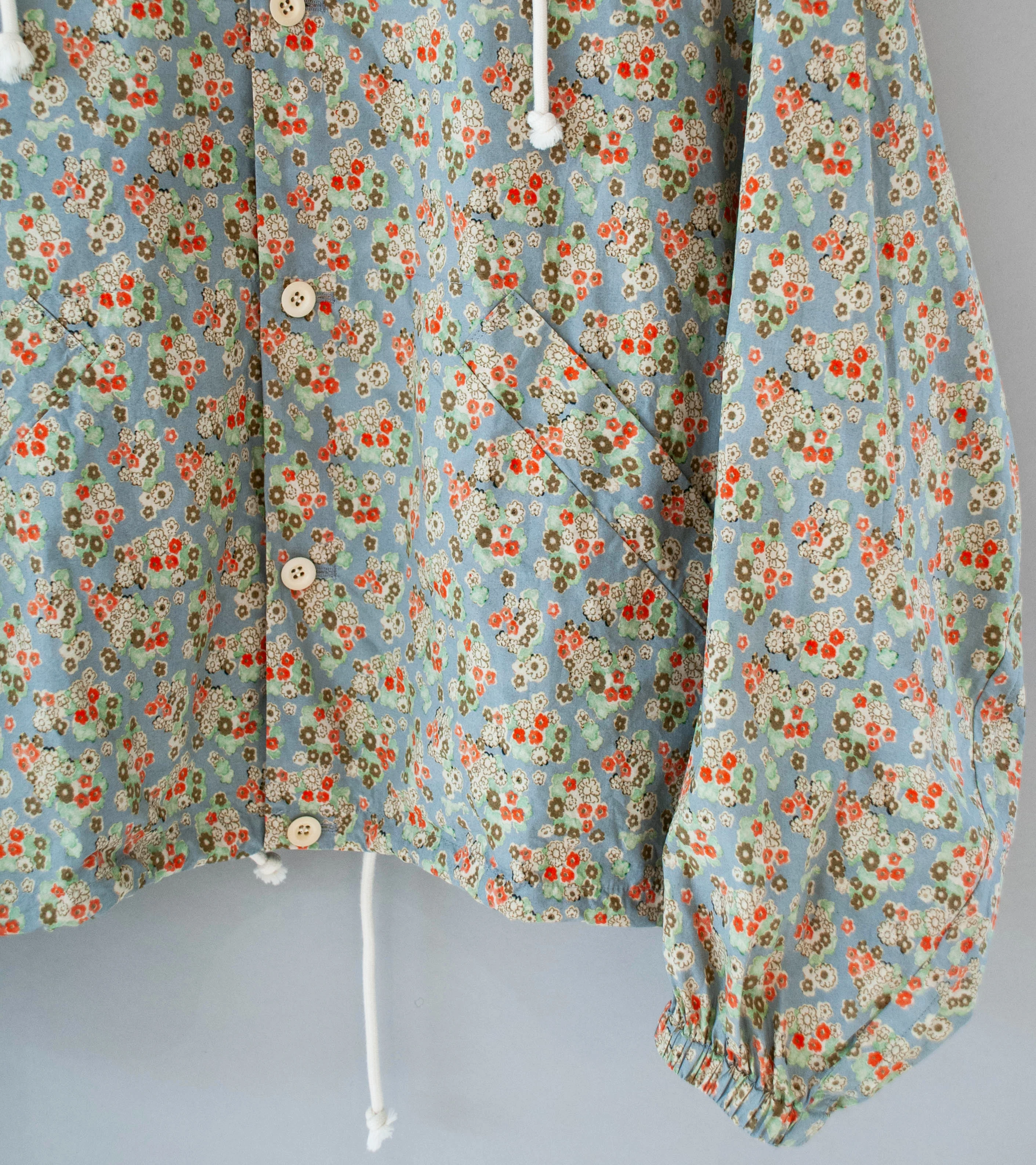 Sono 'Huckle Hoodie' (Dust Blue Floral Cotton) - Image 3