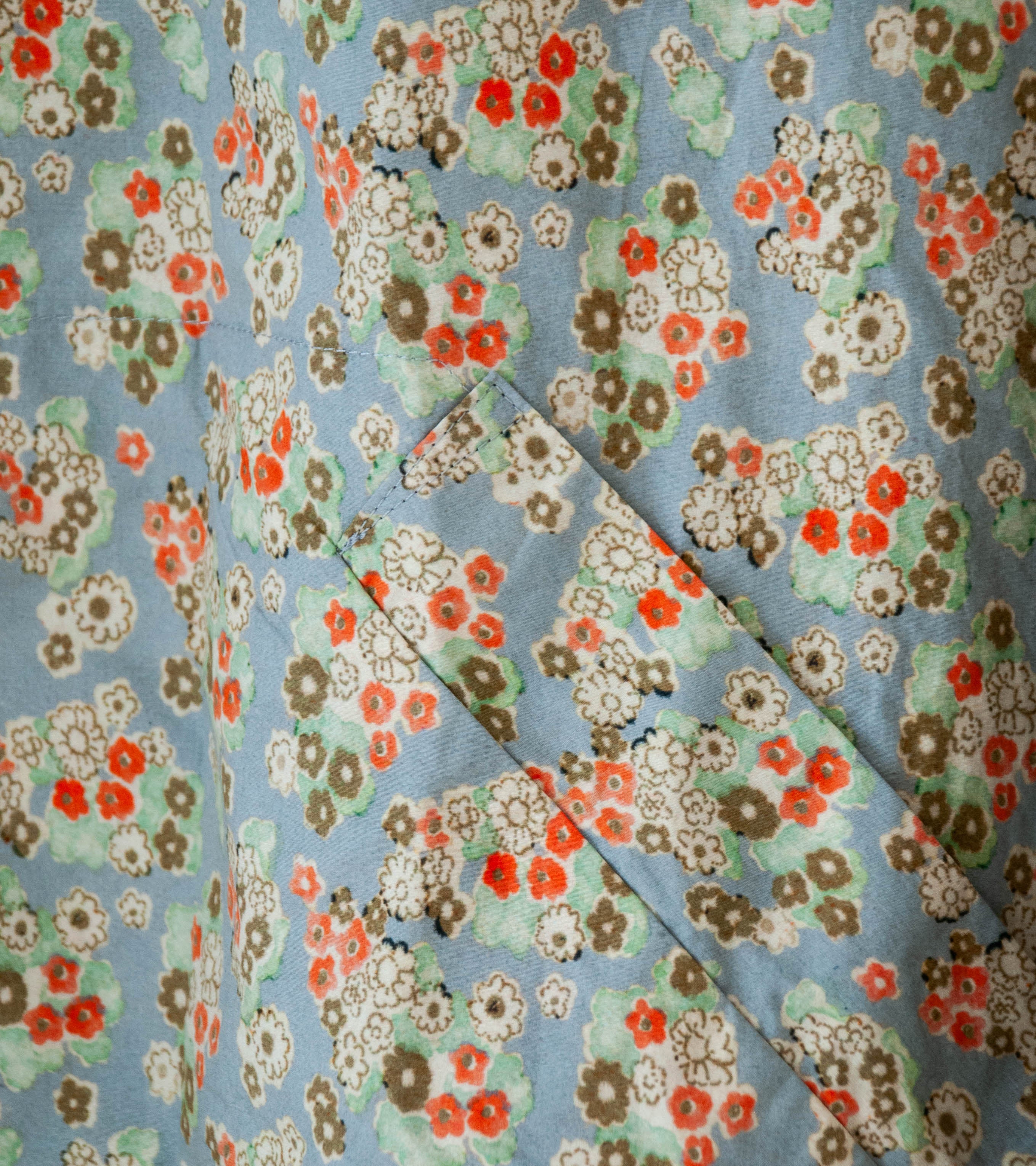 Sono 'Huckle Hoodie' (Dust Blue Floral Cotton) - Image 4