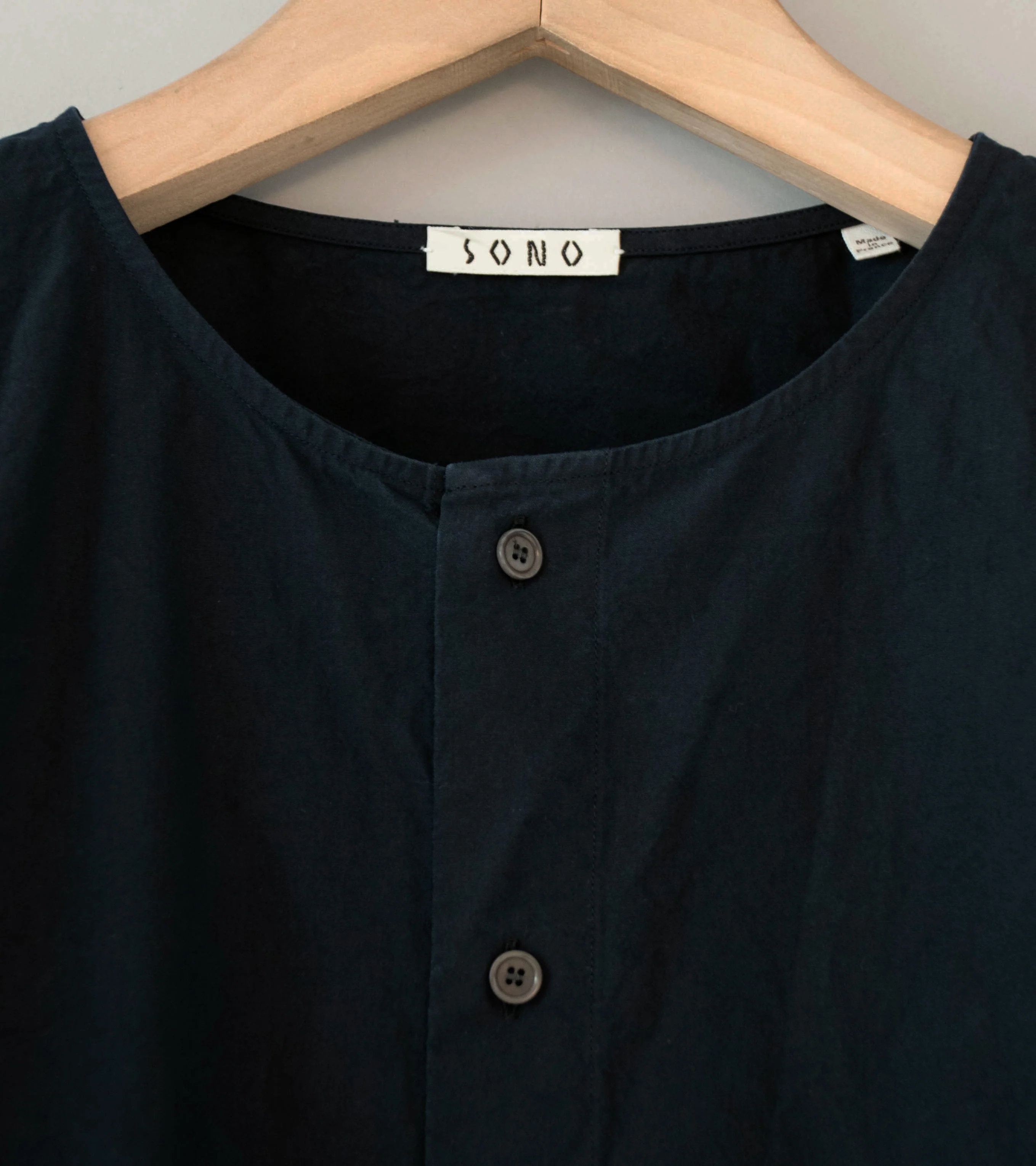 Sono 'Sheldon Shirt' (Off Black Organic Cotton) - Image 4