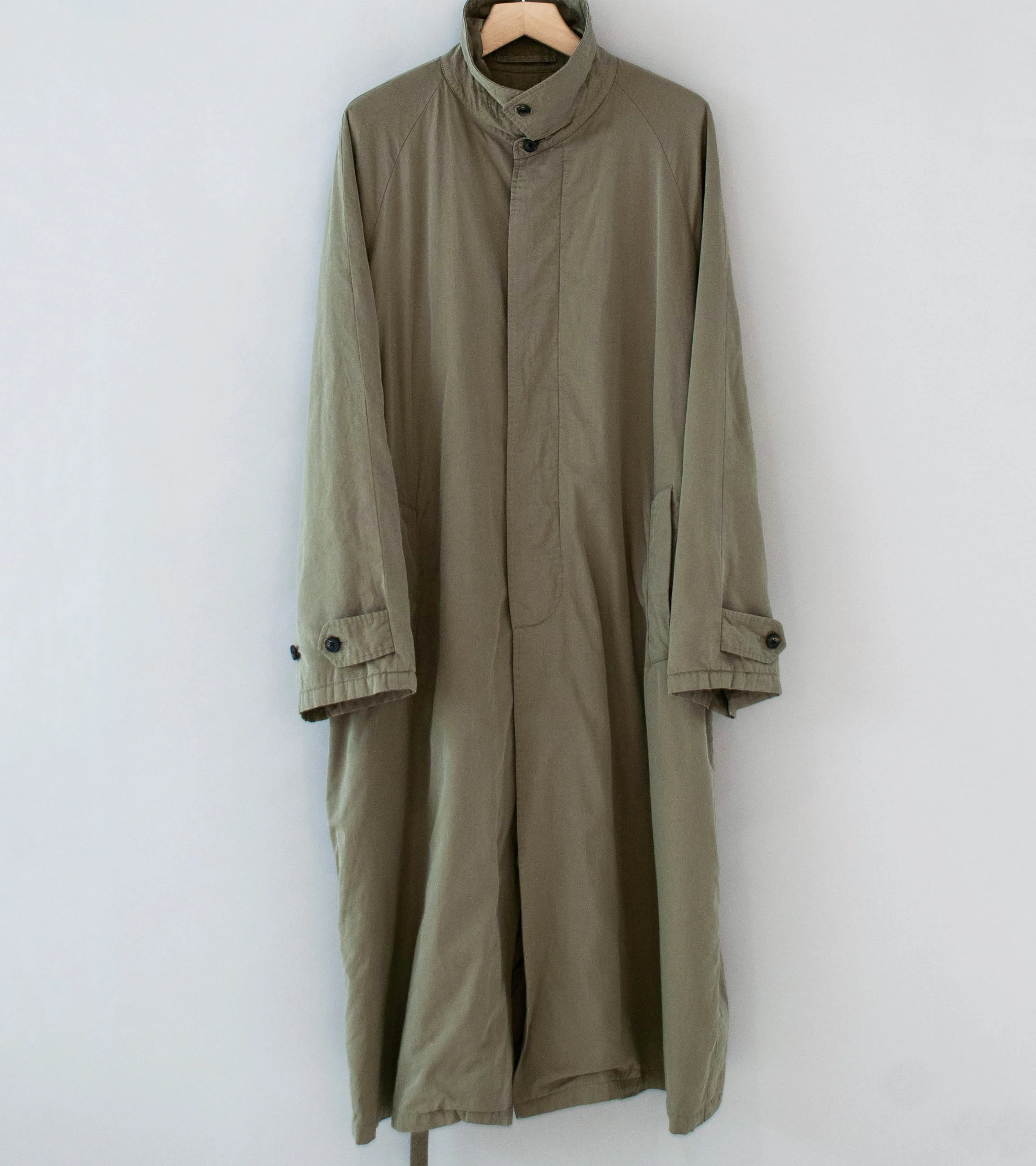 Stein 'Cotton Rayon Vintage Padded Balmacaan Coat' (Beige) - Image 10