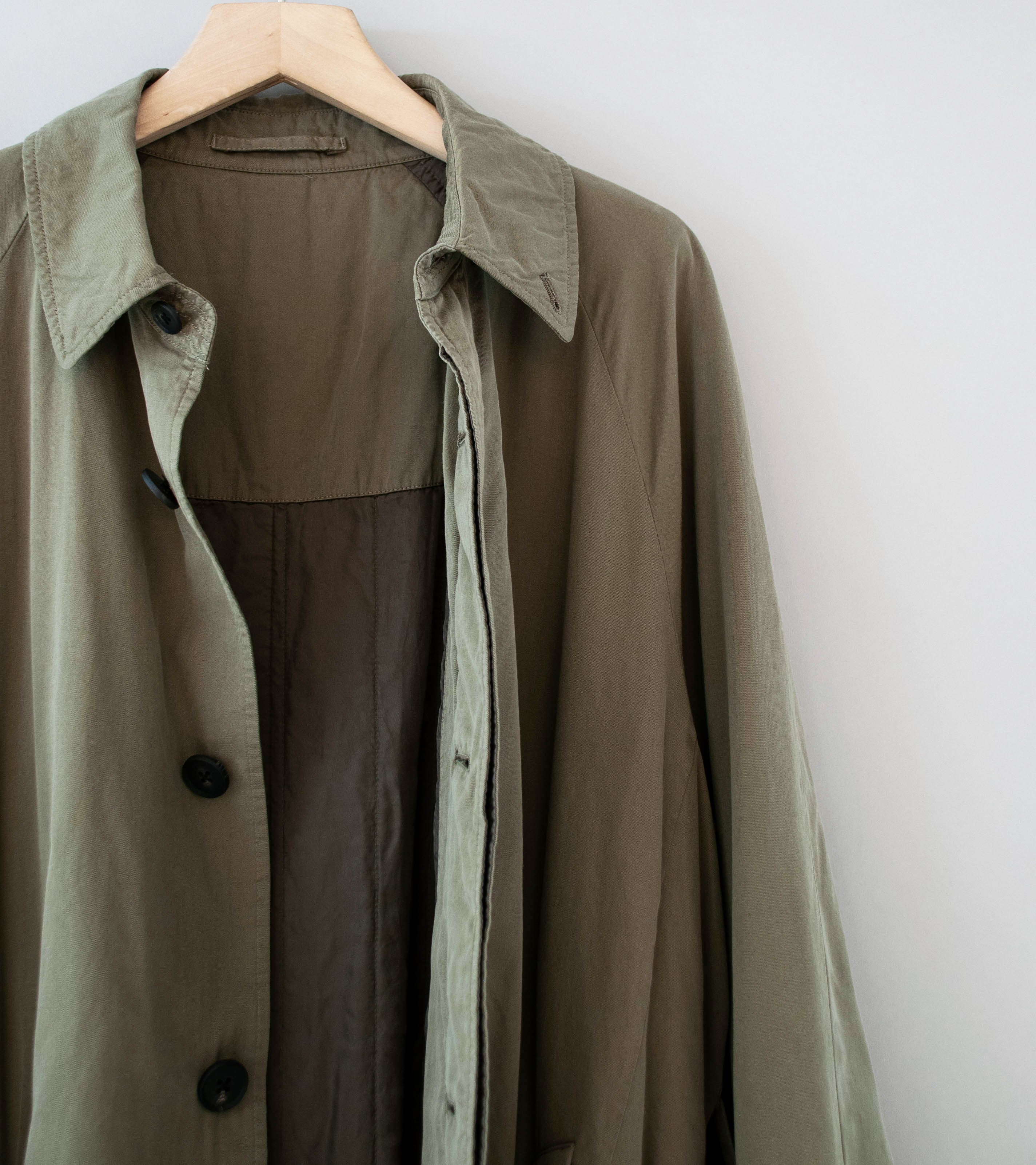 Stein 'Cotton Rayon Vintage Padded Balmacaan Coat' (Beige) - Image 3