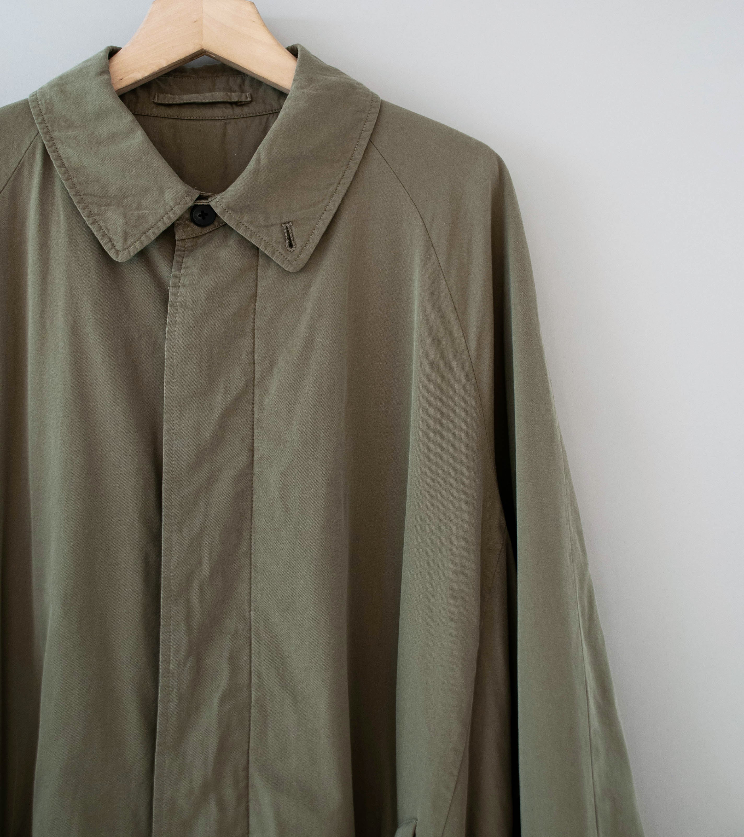 Stein 'Cotton Rayon Vintage Padded Balmacaan Coat' (Beige) - Image 4