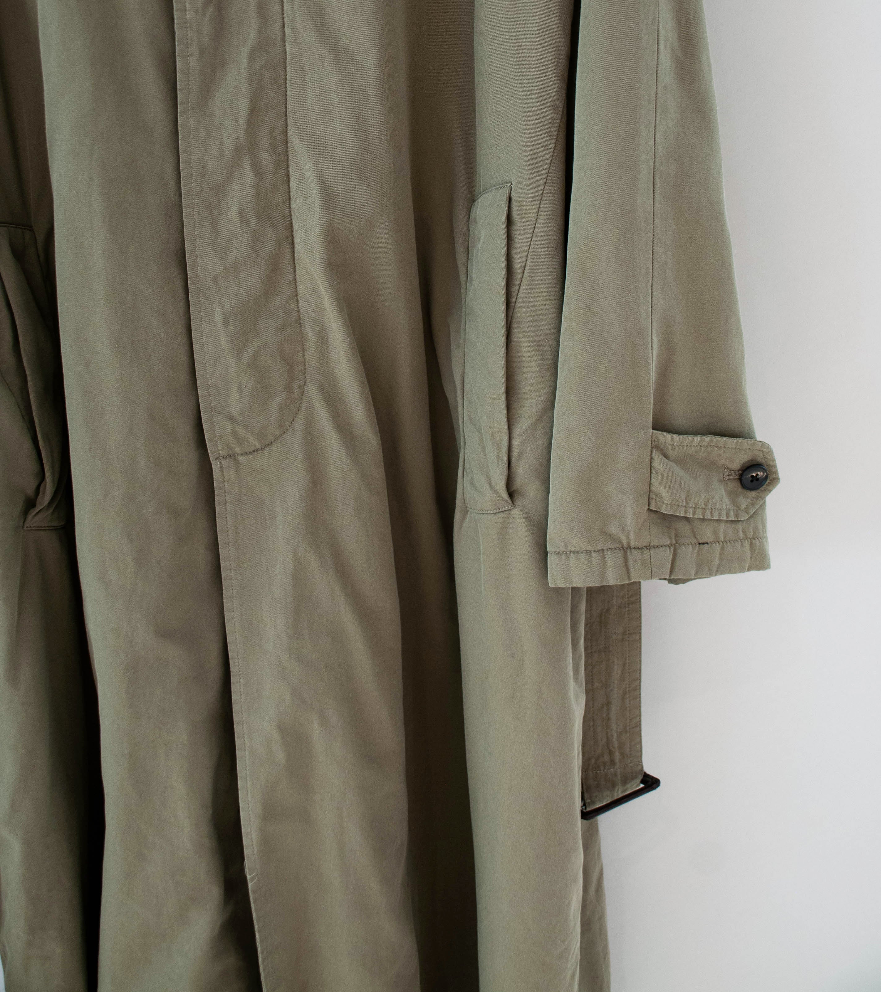 Stein 'Cotton Rayon Vintage Padded Balmacaan Coat' (Beige) - Image 5