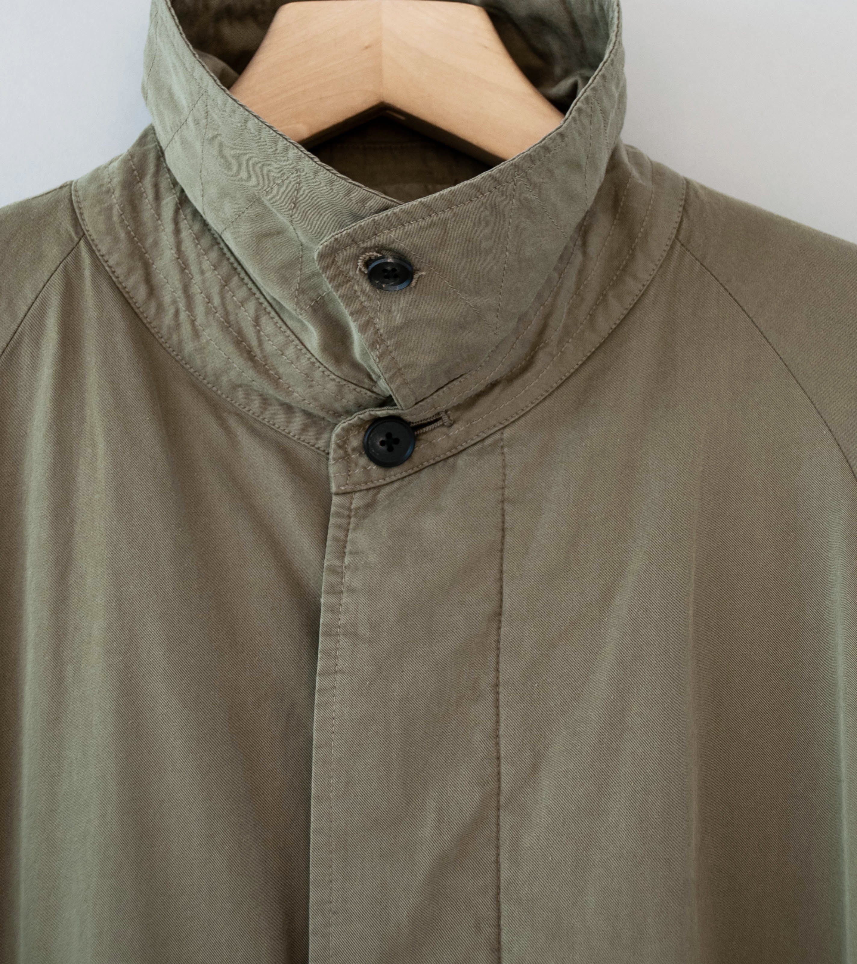Stein 'Cotton Rayon Vintage Padded Balmacaan Coat' (Beige) - Image 8
