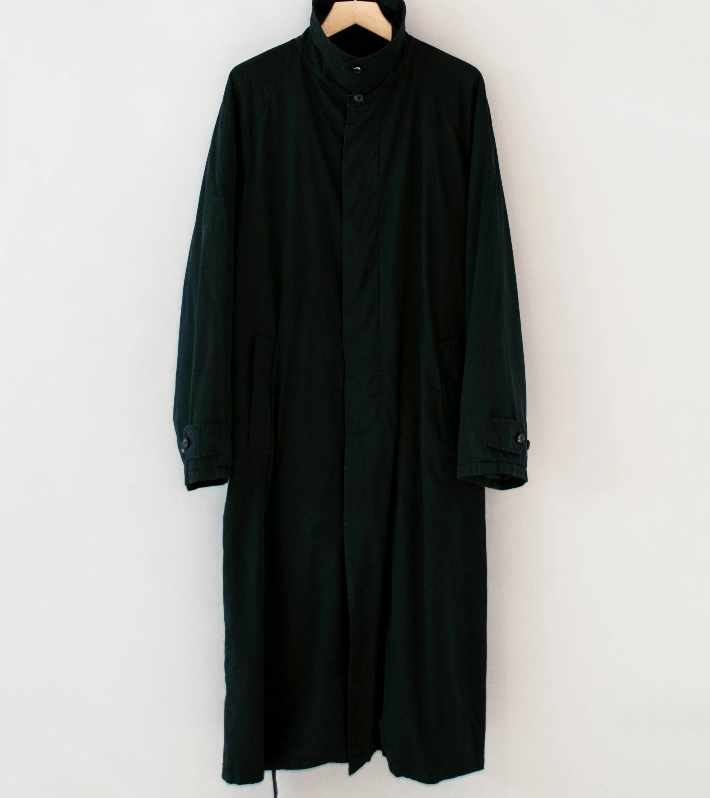 Stein 'Cotton Rayon Vintage Padded Balmacaan Coat' (Black) - Image 10