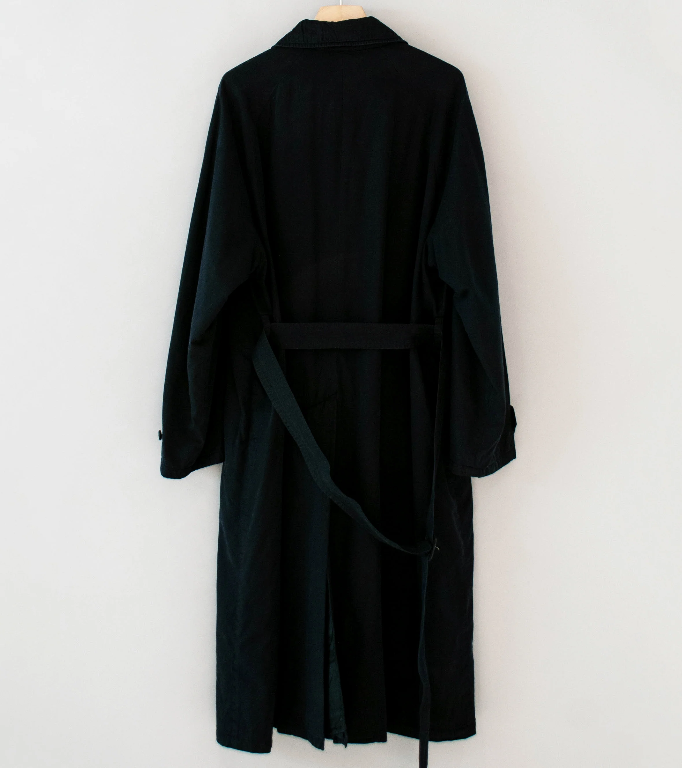 Stein 'Cotton Rayon Vintage Padded Balmacaan Coat' (Black) - Image 11