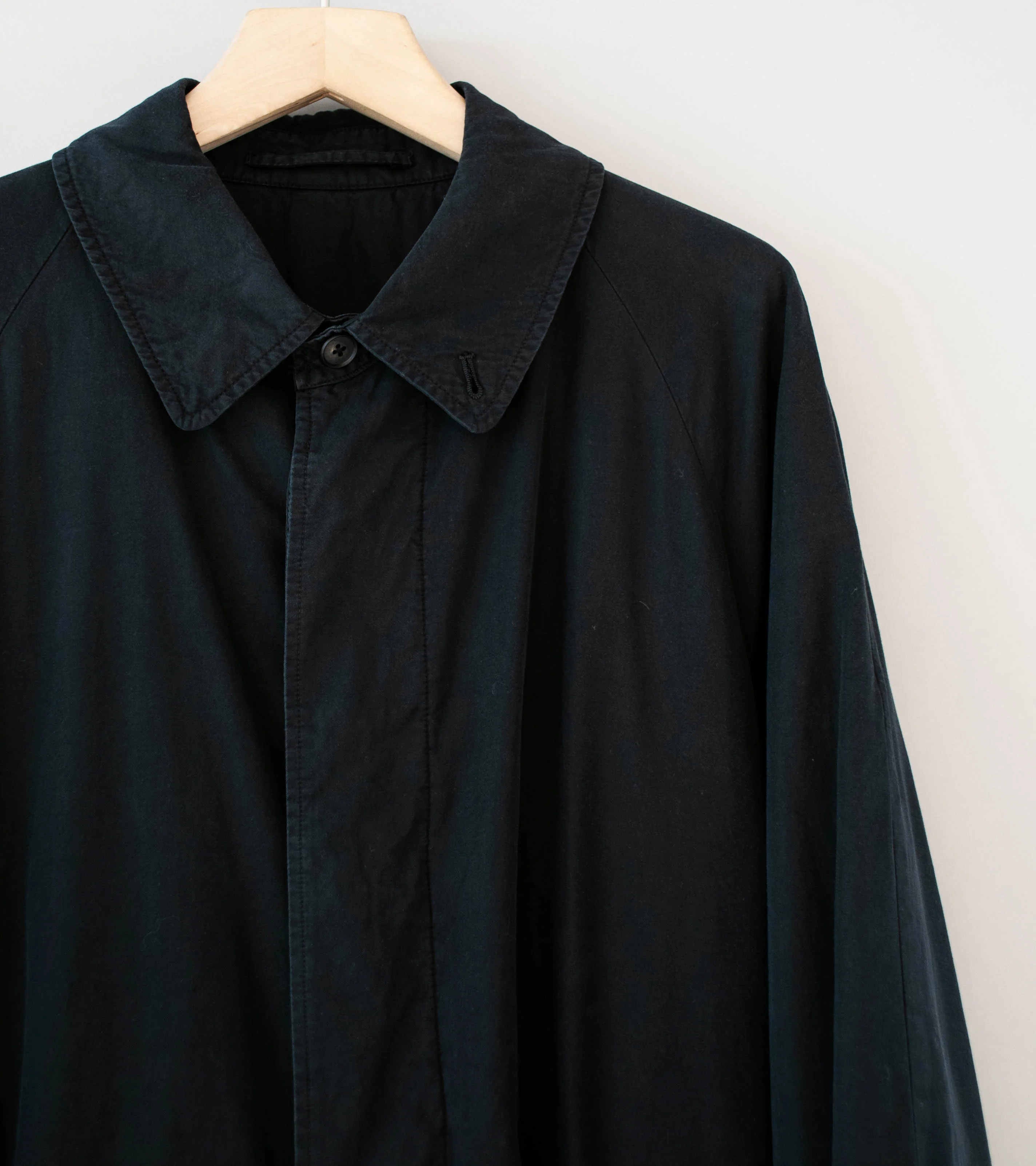 Stein 'Cotton Rayon Vintage Padded Balmacaan Coat' (Black) - Image 4