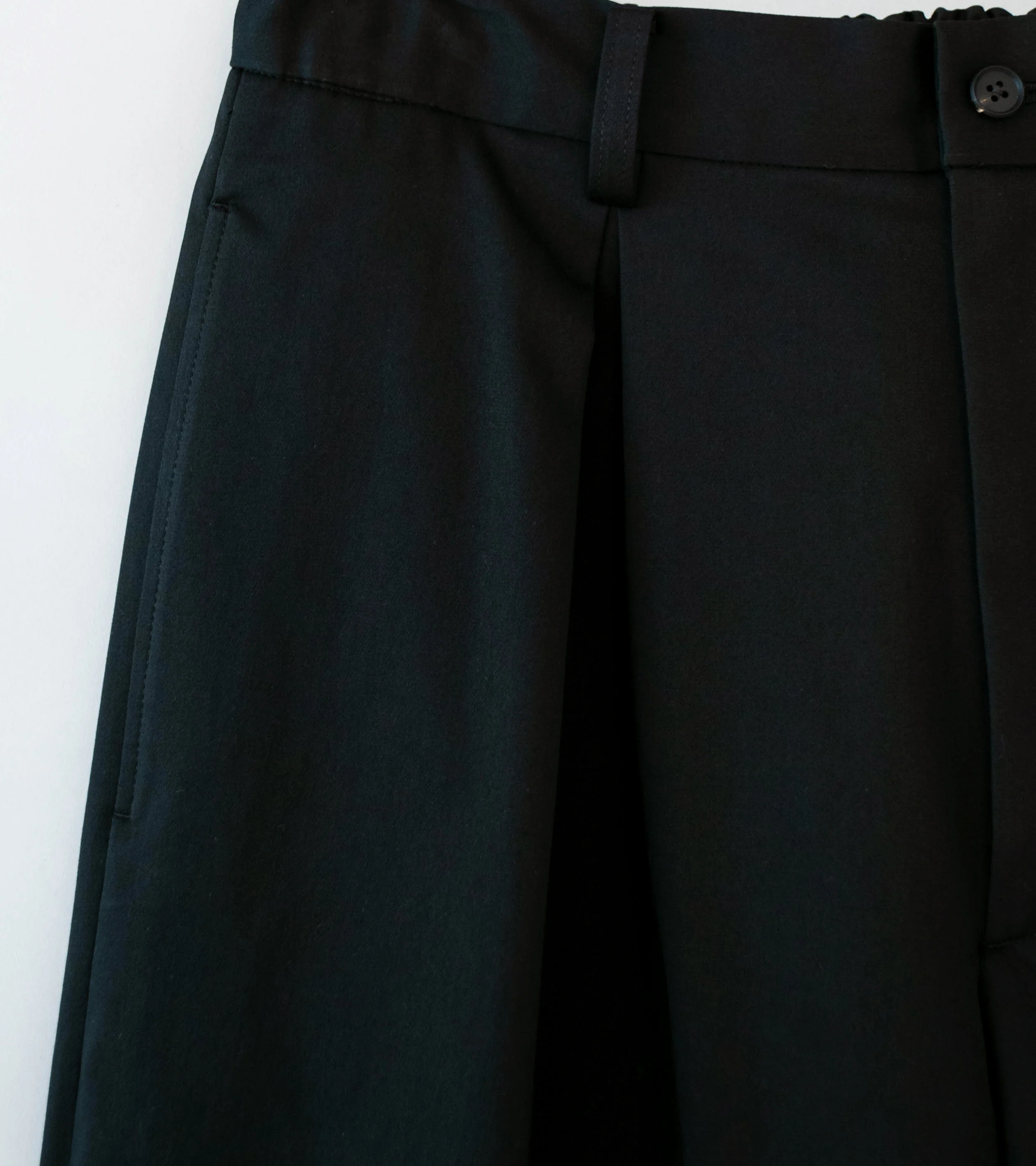 Stein 'Cotton Satin Easy Wide Trousers' (Black) - Image 2