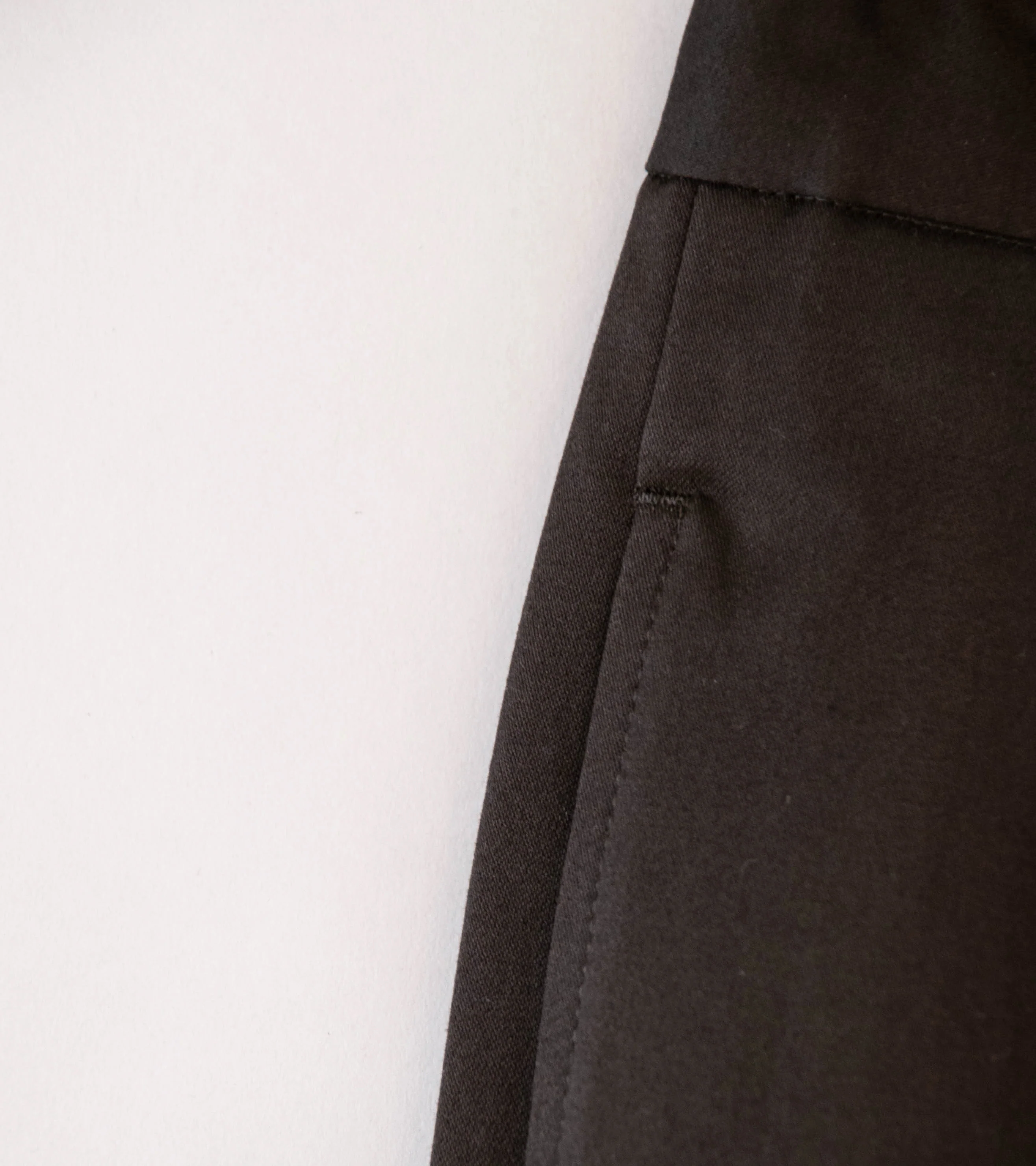 Stein 'Cotton Satin Easy Wide Trousers' (Dark Brown) - Image 3