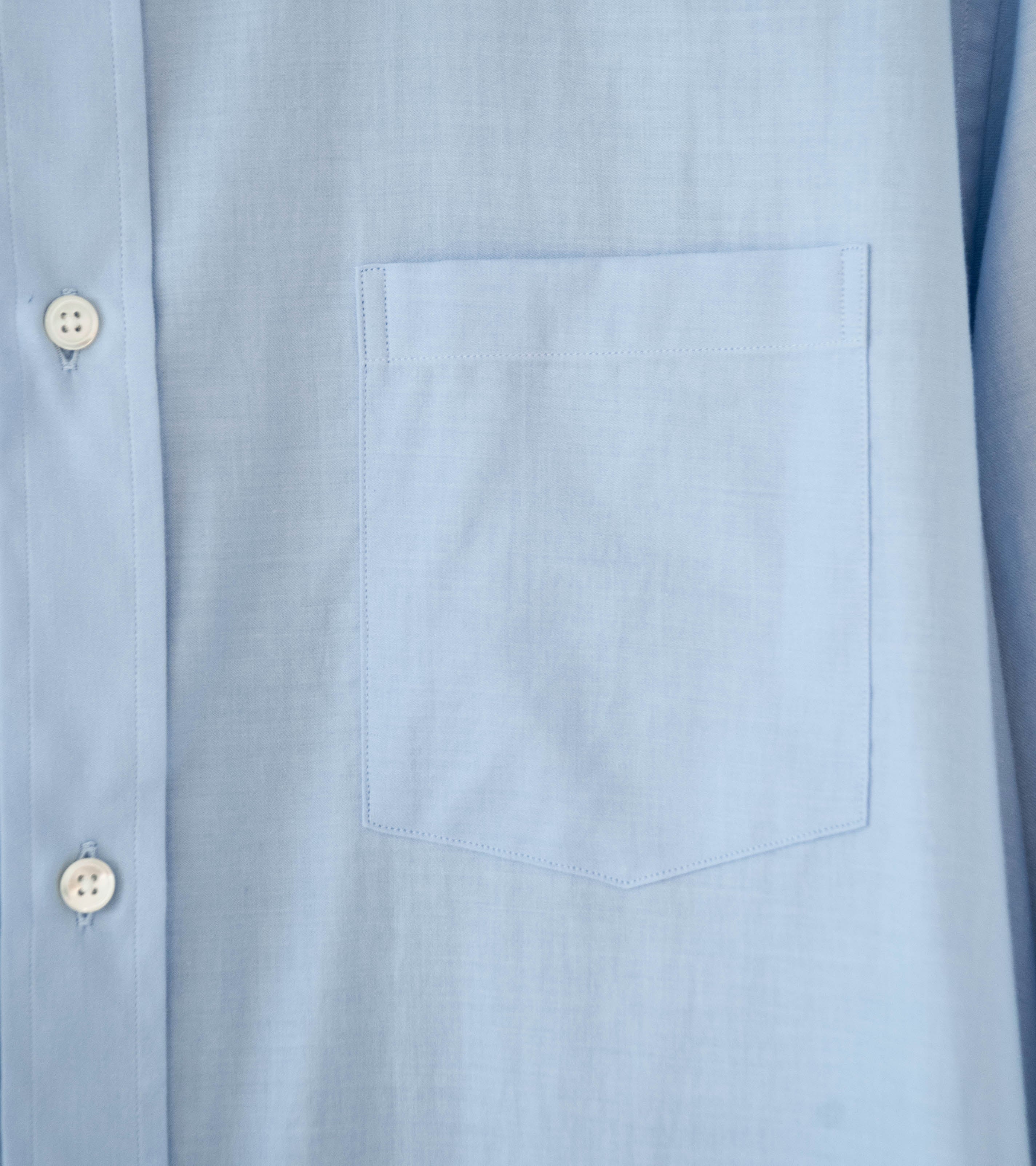 Stein 'Cotton Silk Oversized Placket Shirt' (Sax) - Image 3