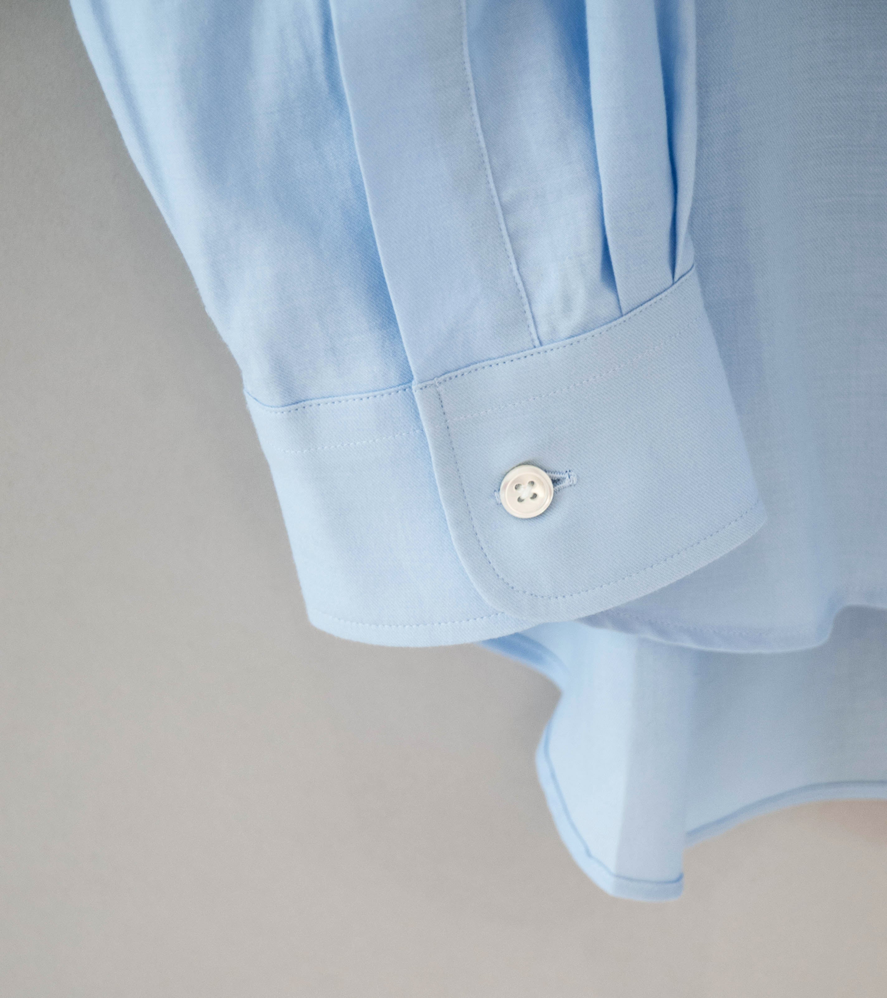 Stein 'Cotton Silk Oversized Placket Shirt' (Sax) - Image 5
