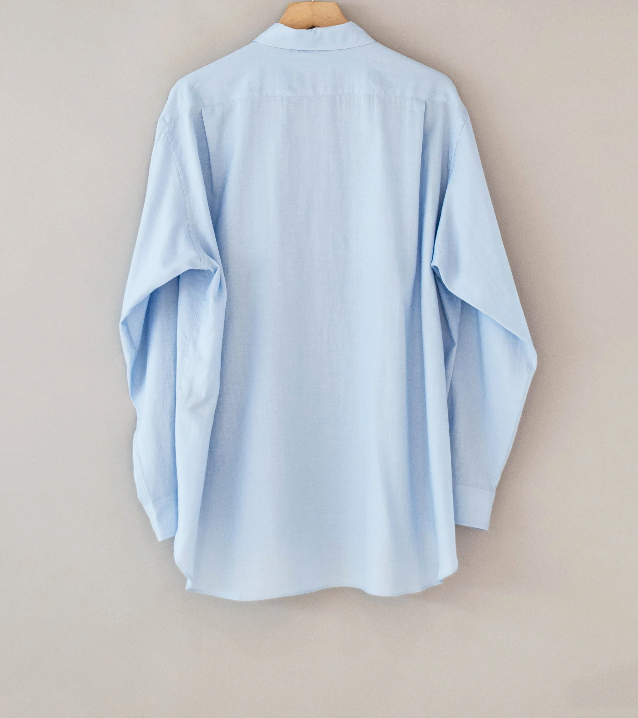 Stein 'Cotton Silk Oversized Placket Shirt' (Sax) - Image 7