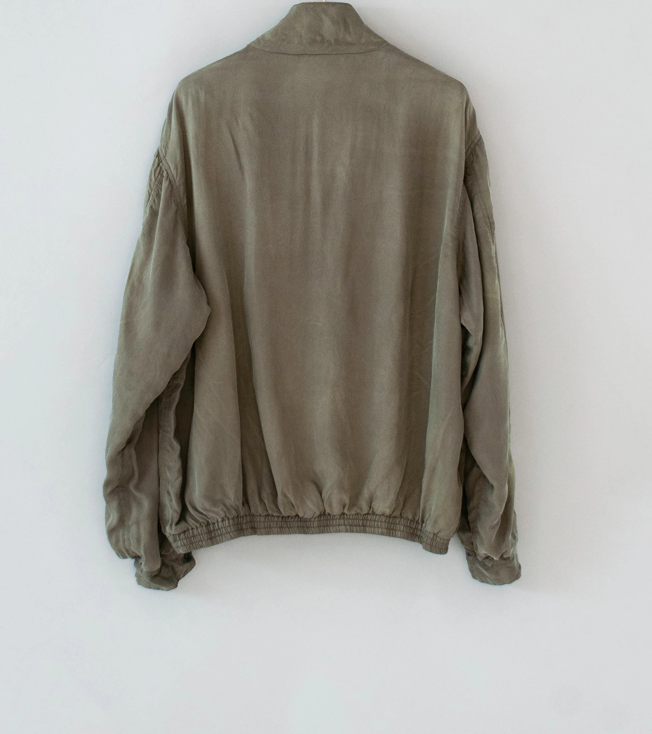 Stein 'Cupro Fibril Vintage Zip Jacket' (Khaki) - Image 7
